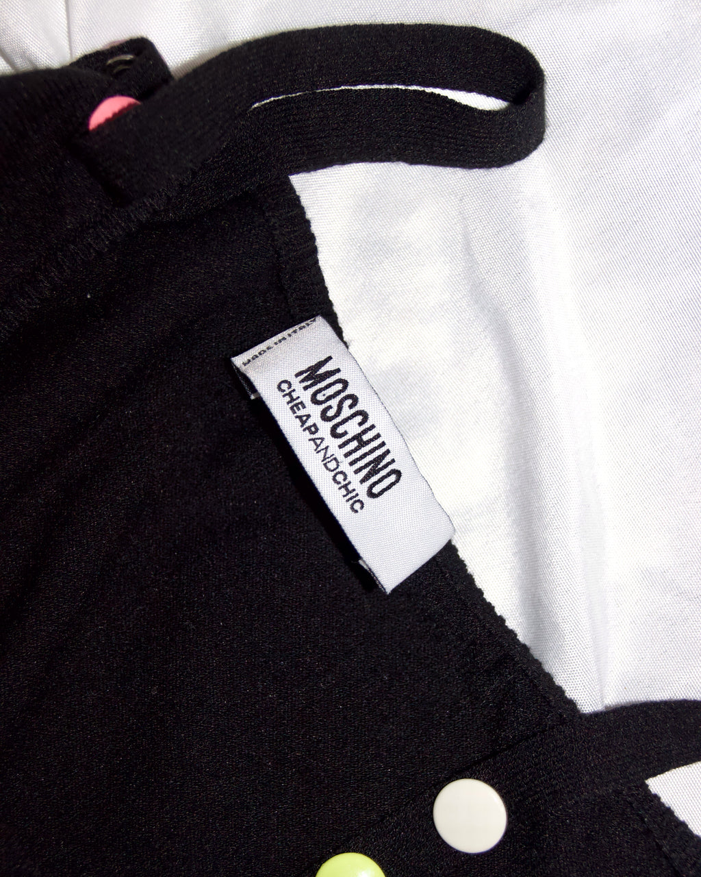 90s Moschino Rainbow Button Tank (S-M)