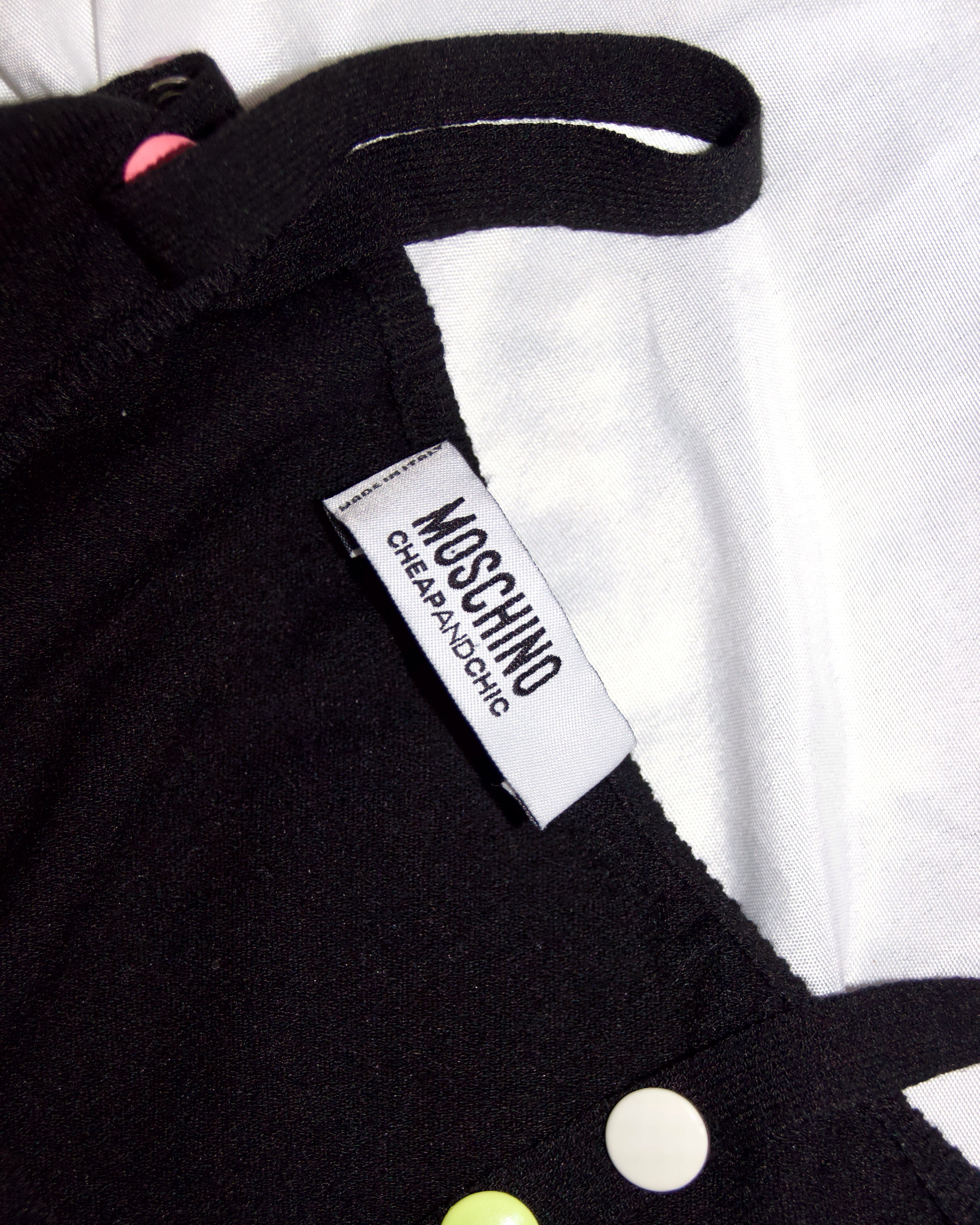 90s Moschino Rainbow Button Tank (S-M)
