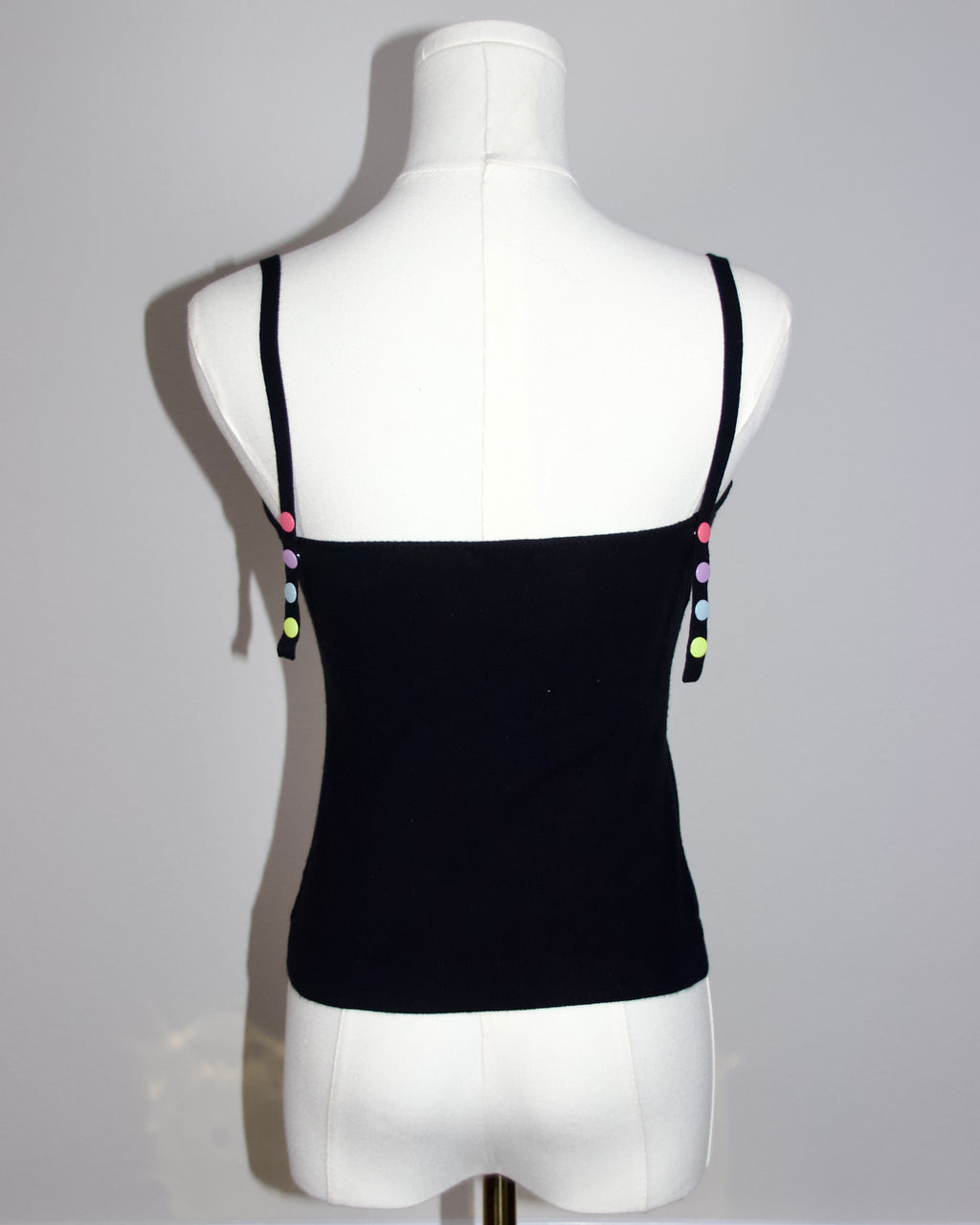 90s Moschino Rainbow Button Tank (S-M)