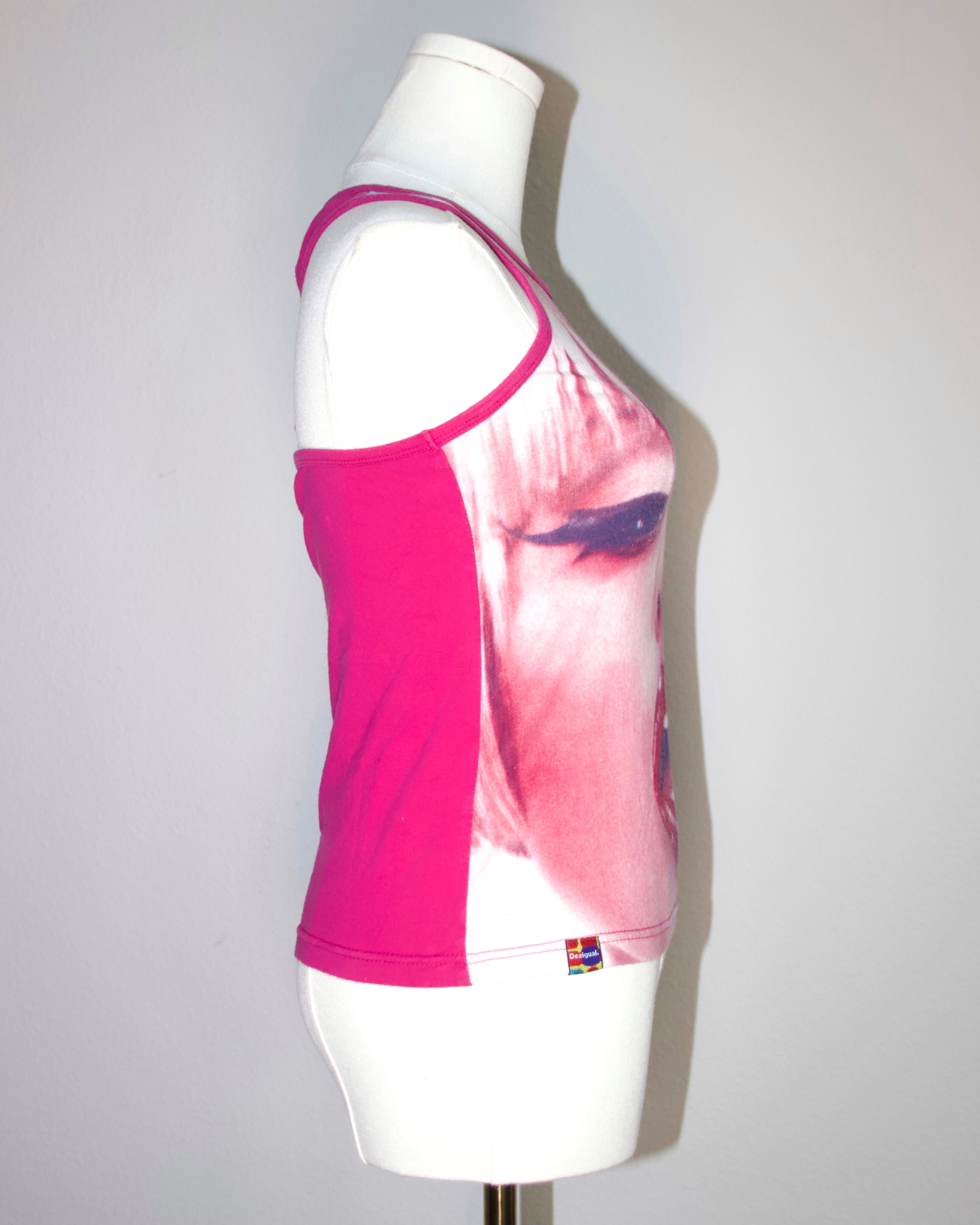 Desigual Mouth Graphic Tank
