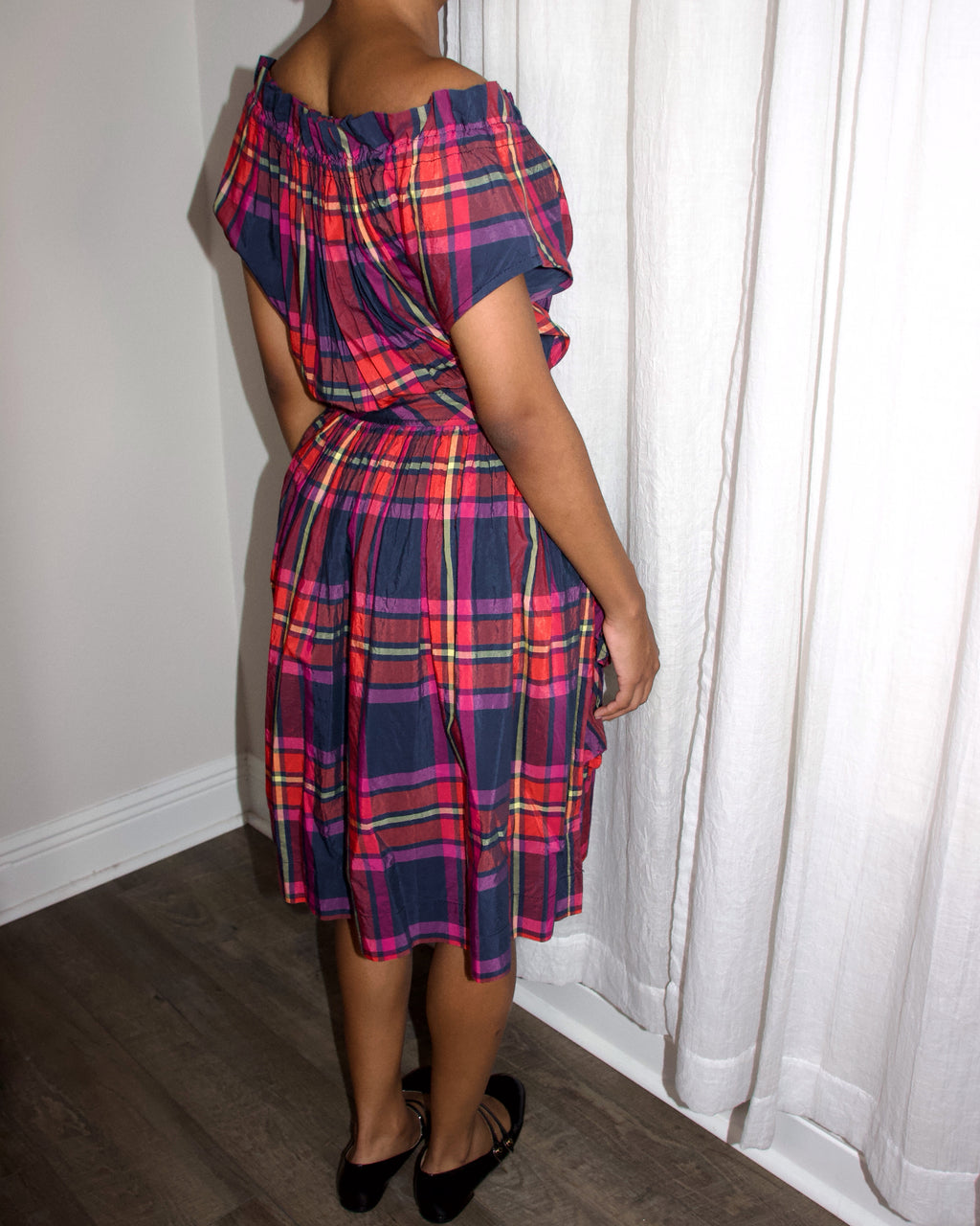 00s Vivienne Westwood Plaid Midi Dress (XXS/XS)