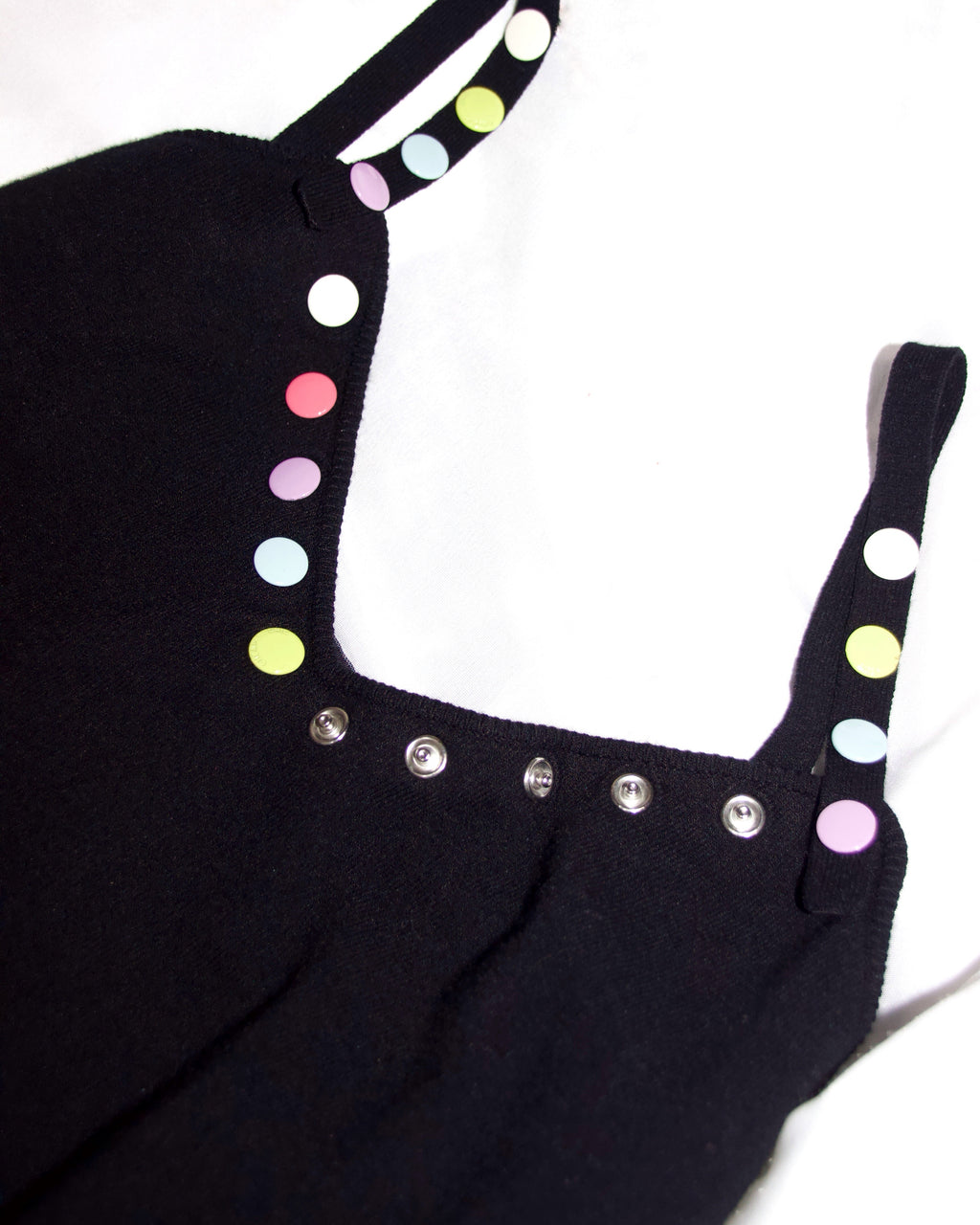 90s Moschino Rainbow Button Tank (S-M)