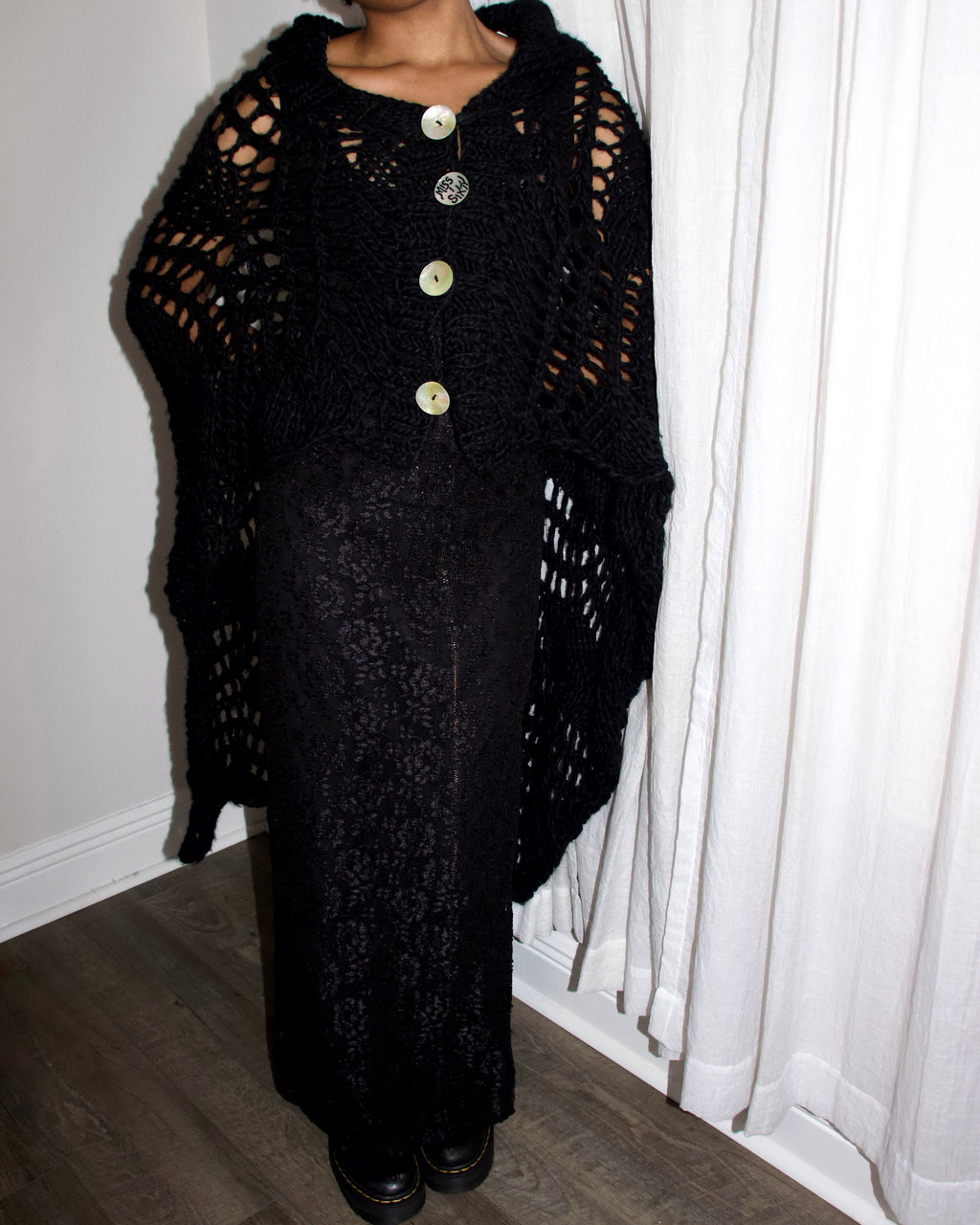 Miss Sixty Archival Wool Poncho (S)