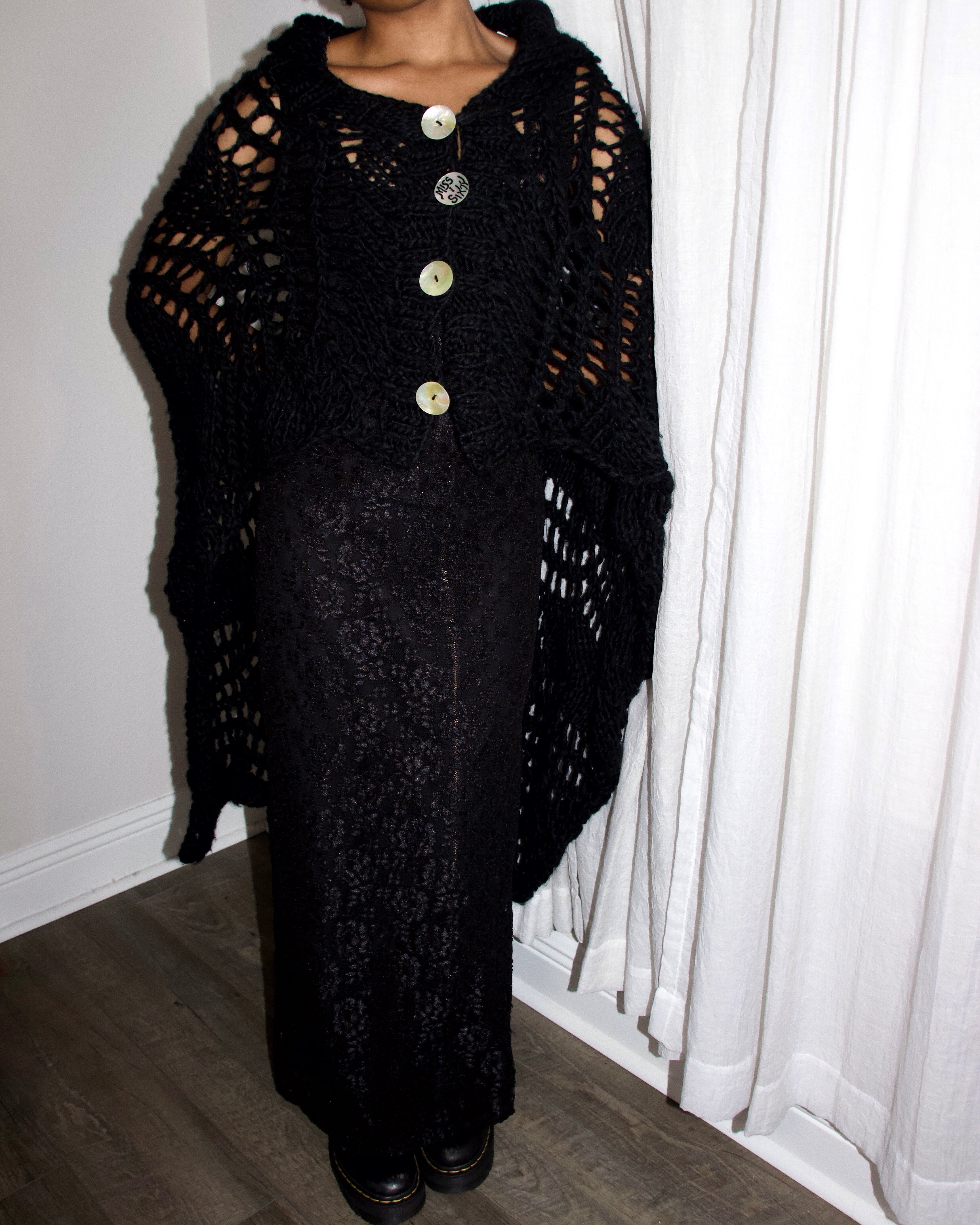 Miss Sixty Archival Wool Poncho (S)