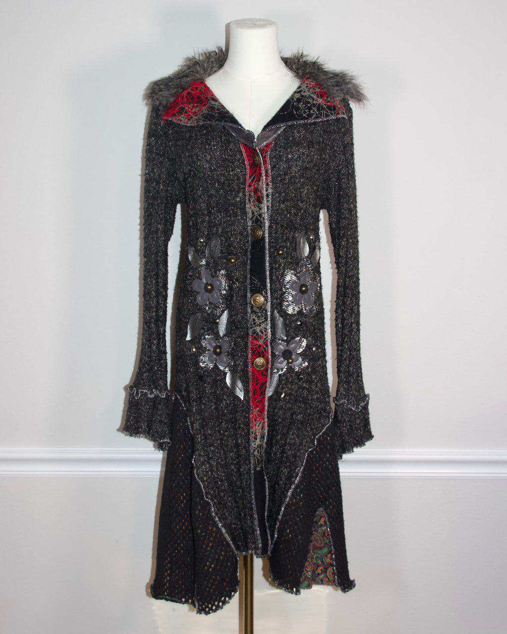 90s Wool Blend Duster Sweater (S/M)
