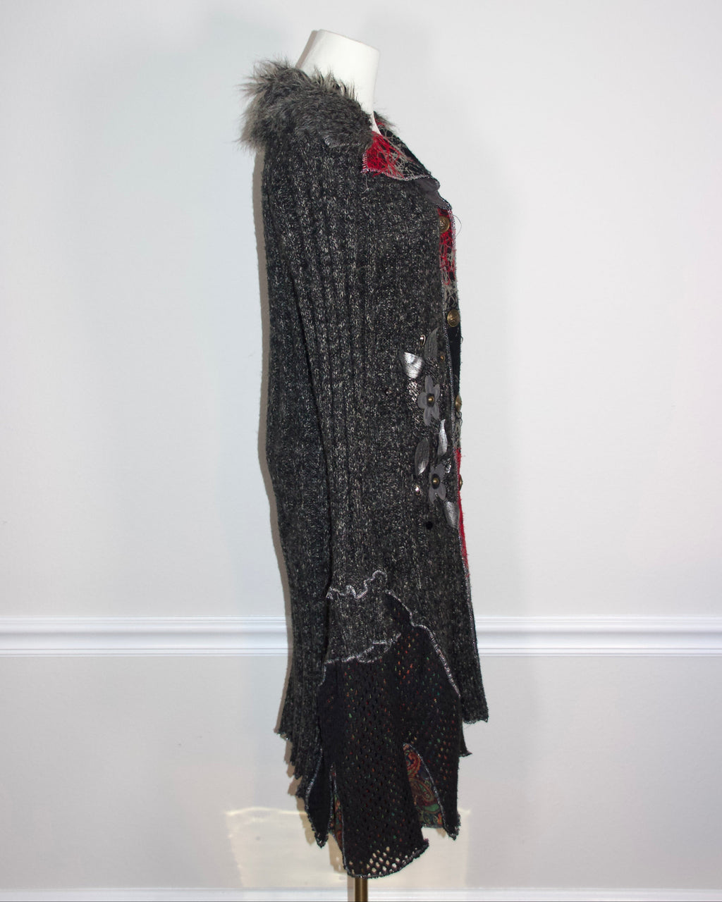 90s Wool Blend Duster Sweater (S/M)