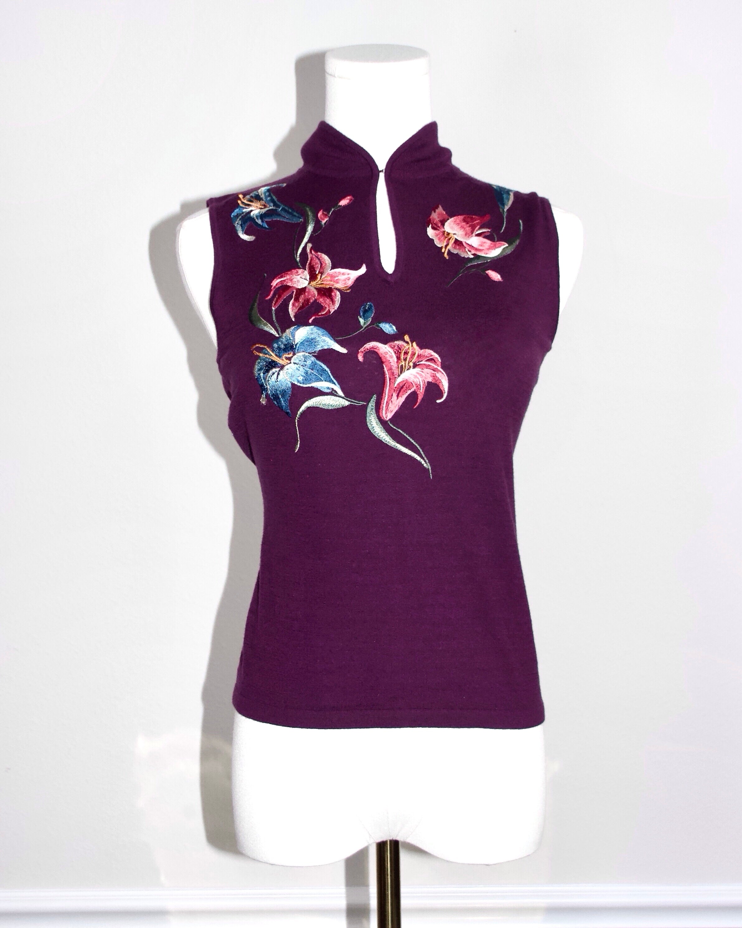 00s Vivienne Tam Wool Silk Top (S)
