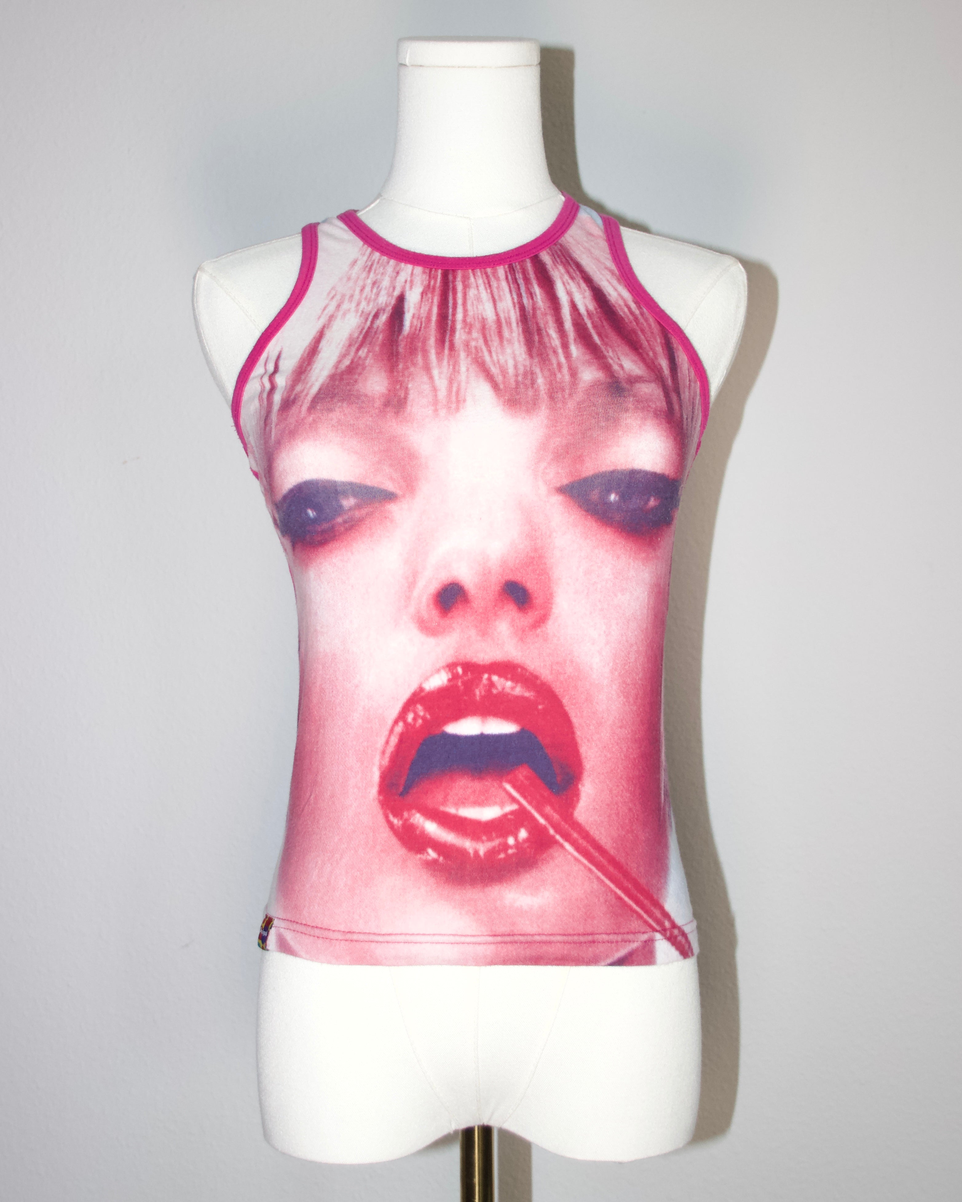 Desigual Mouth Graphic Tank