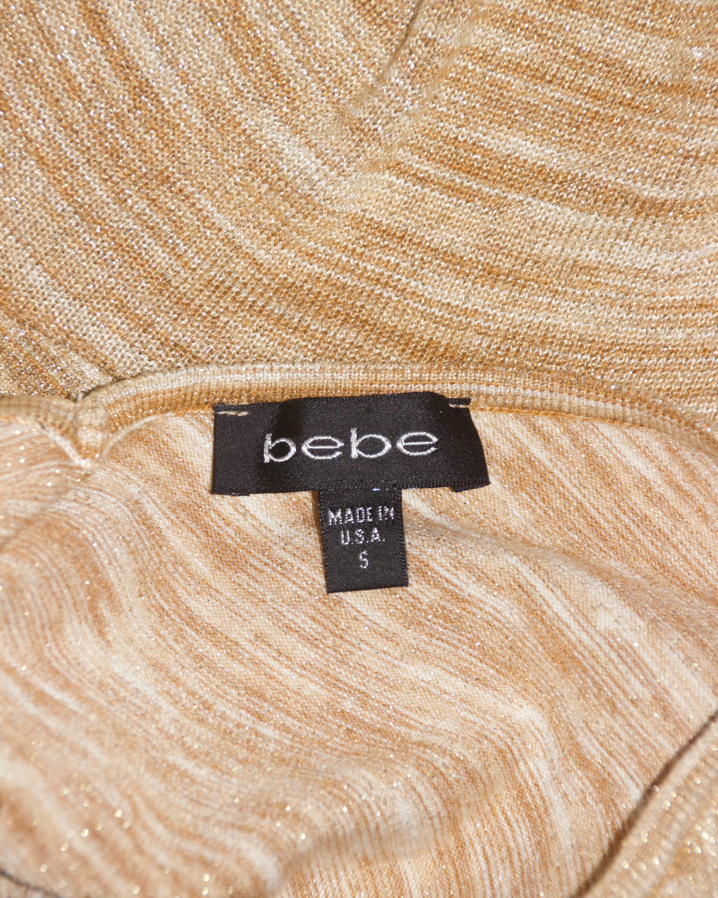 Y2K Bebe Gold Dress