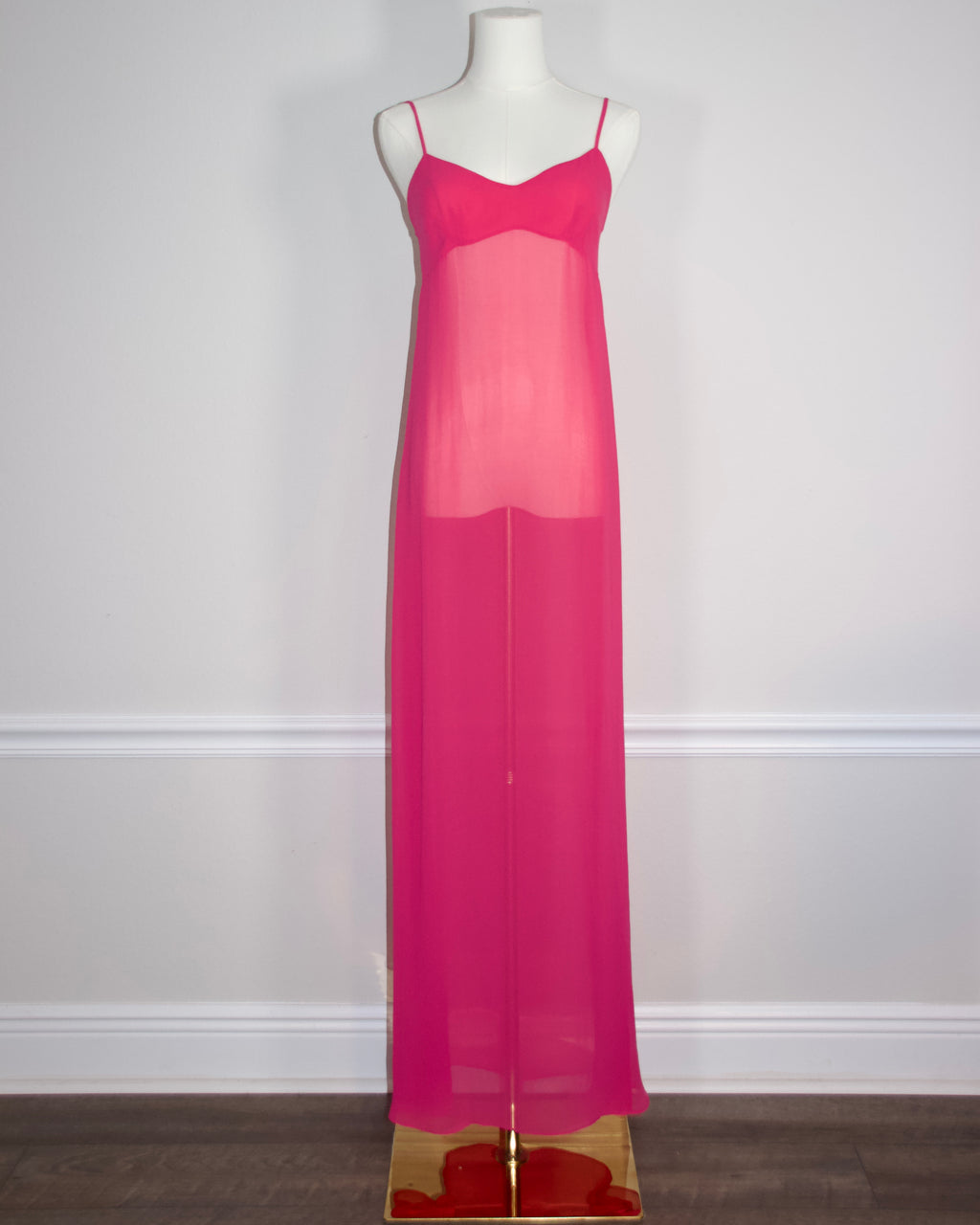 00s BCBG Maxazria Hot Pink Slip