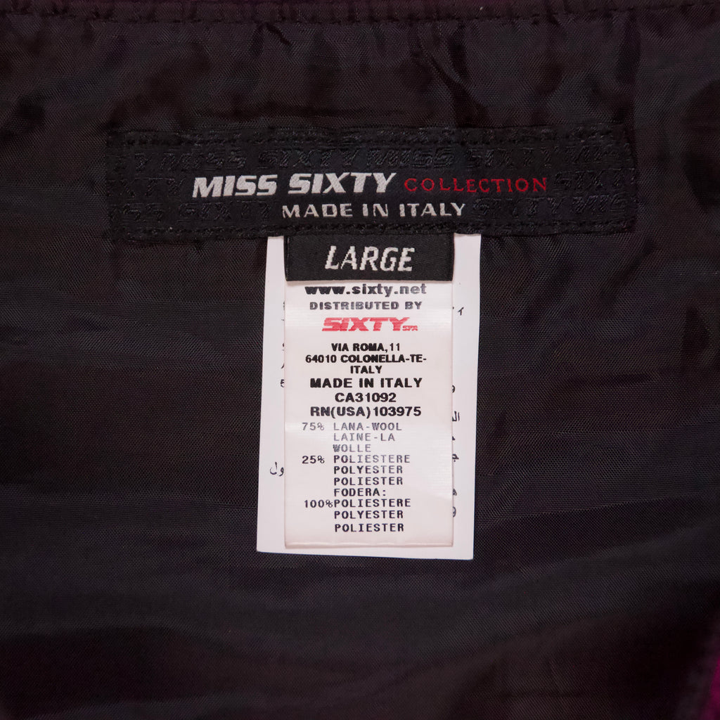 Y2K Miss Sixty Wool Mini Skirt (M/L)
