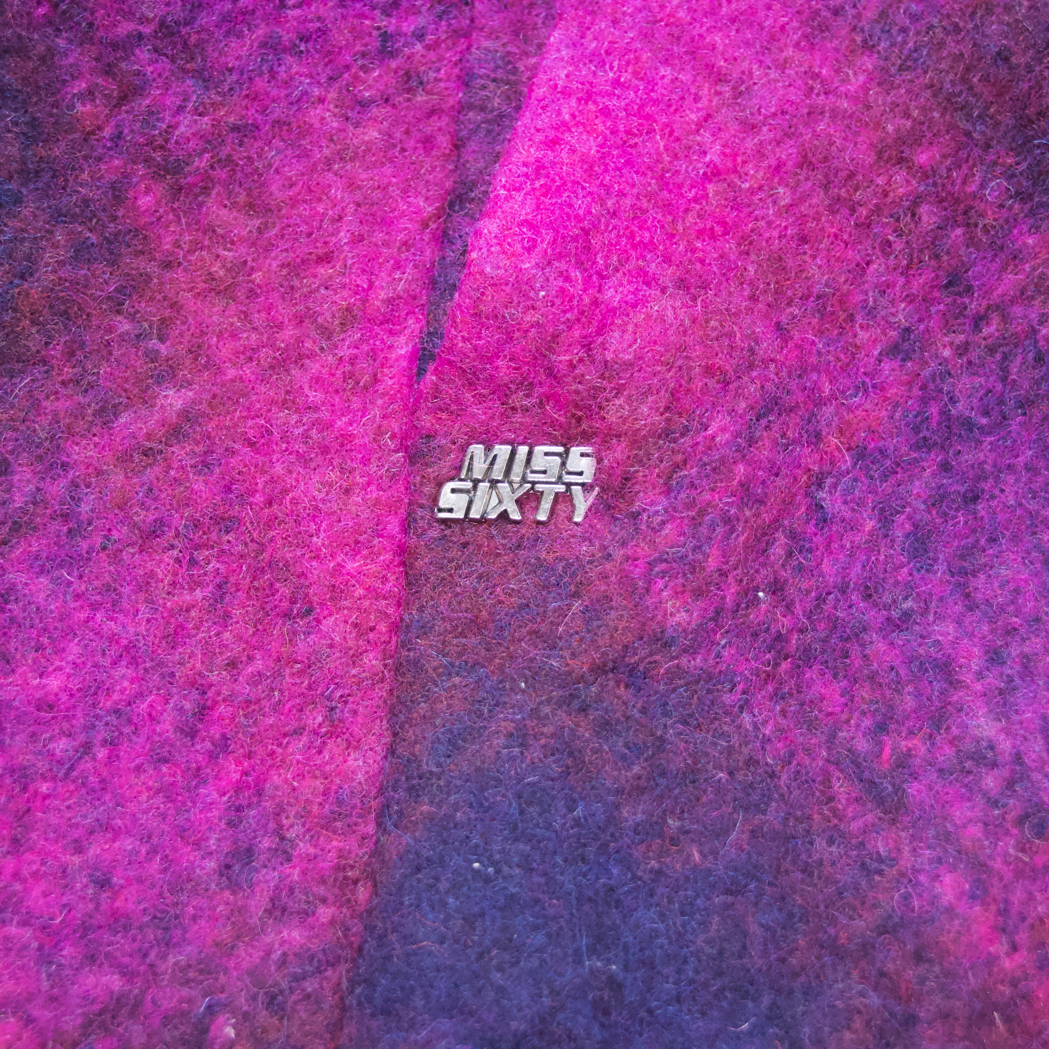 Y2K Miss Sixty Wool Mini Skirt