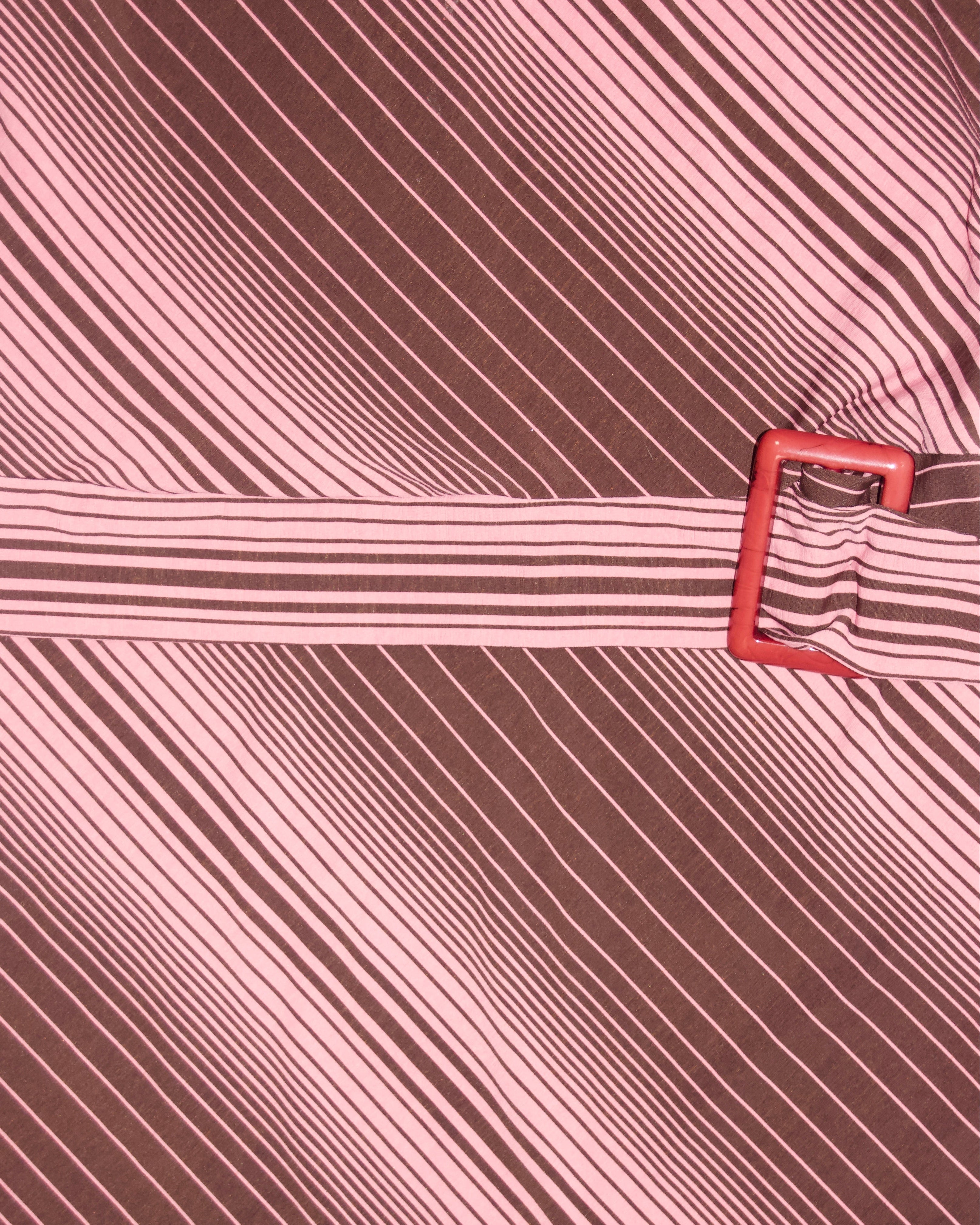 90s Striped Midi Dress