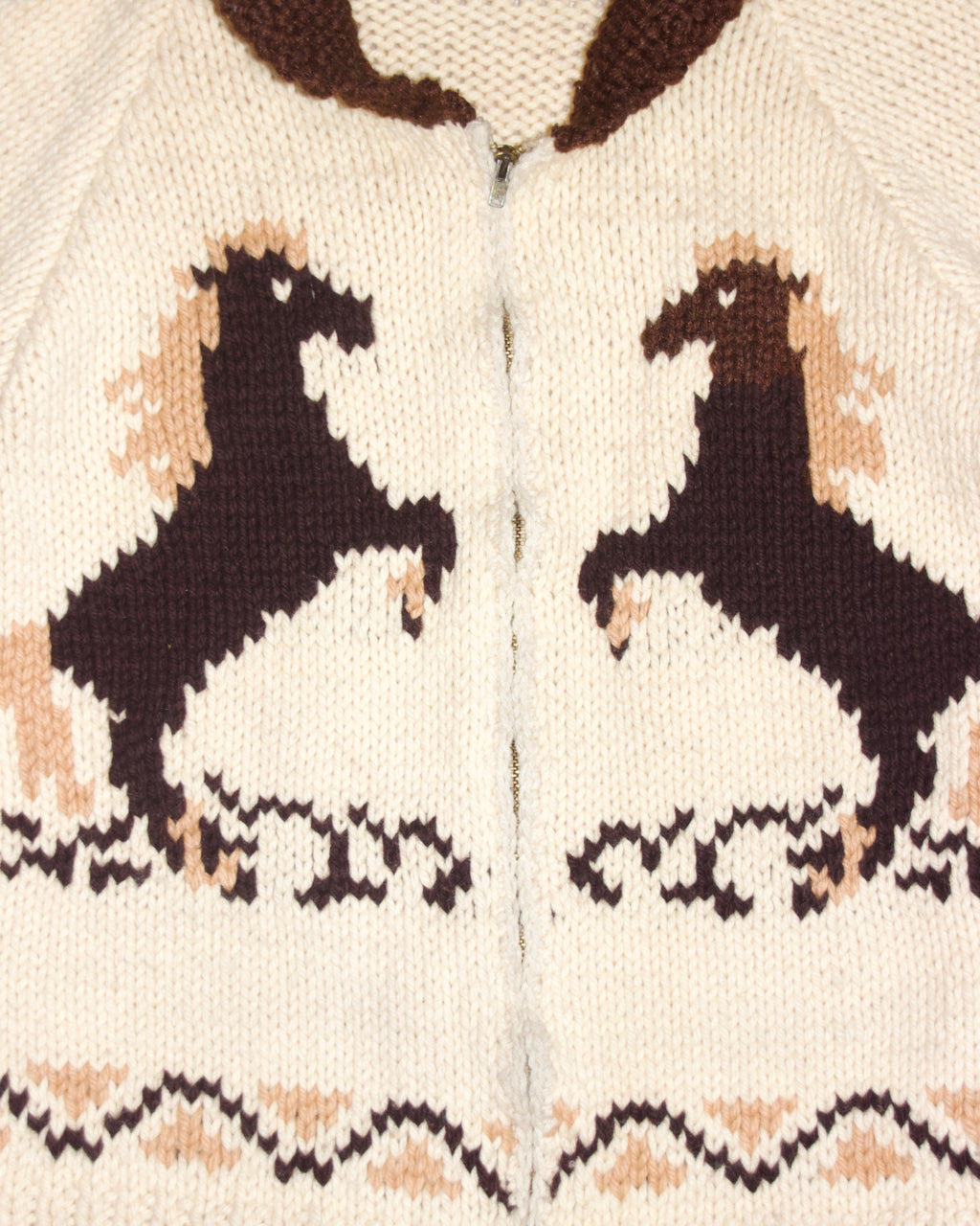 1970s Cowichan Horse Sweater