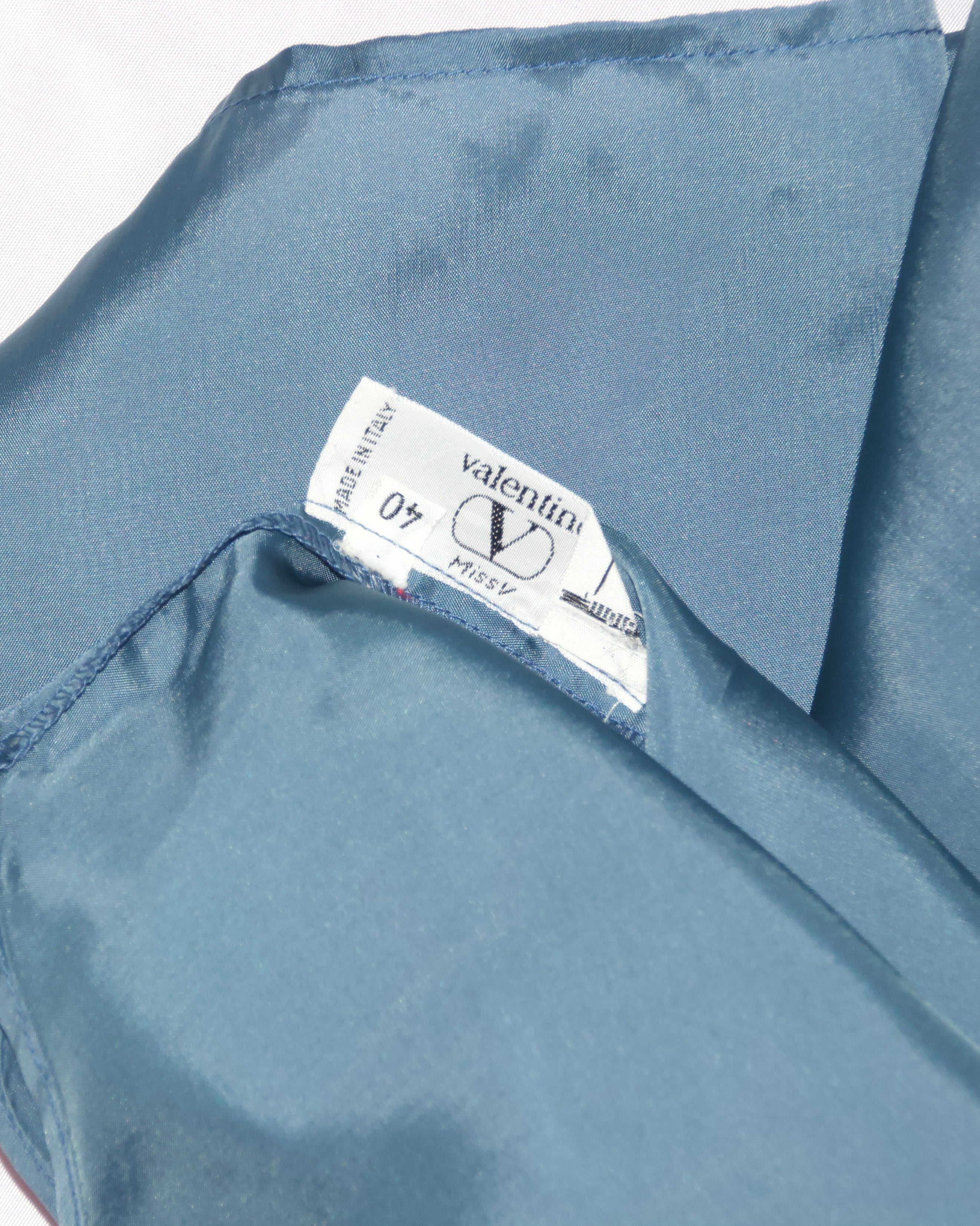 90s Valentino Silk Floral Skirt Set