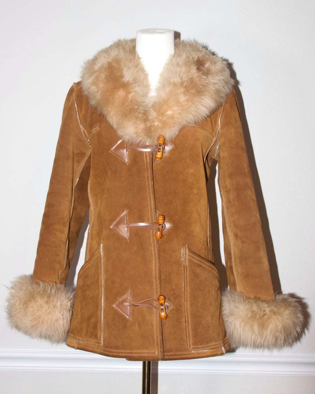 1970s Shearling Suede Coat