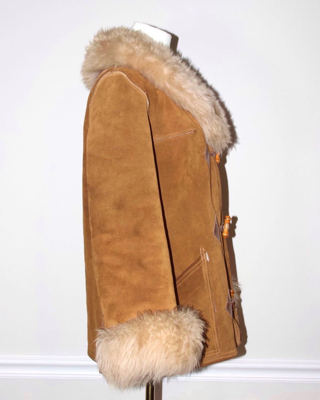 1970s Shearling Suede Coat
