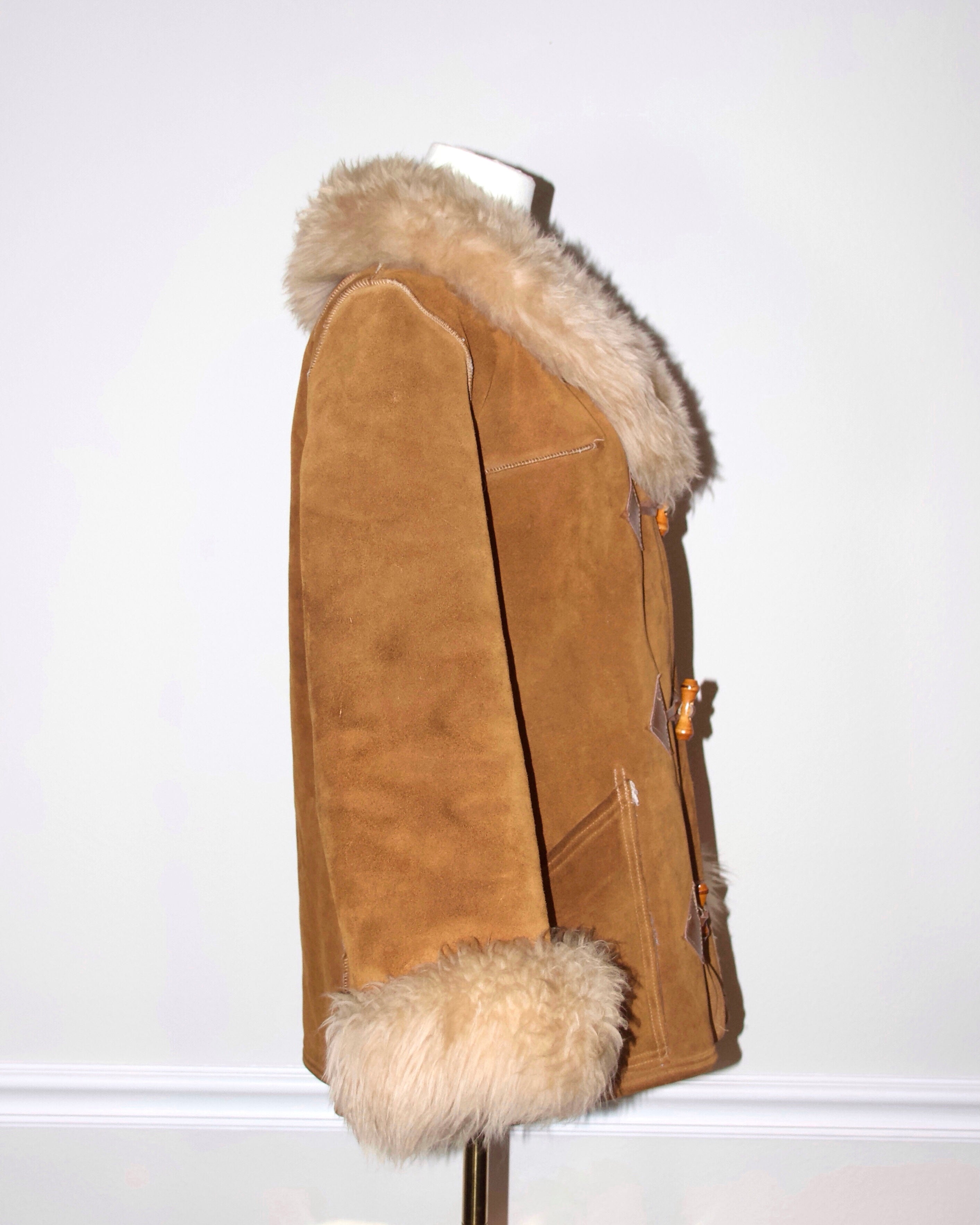 1970s Shearling Suede Coat