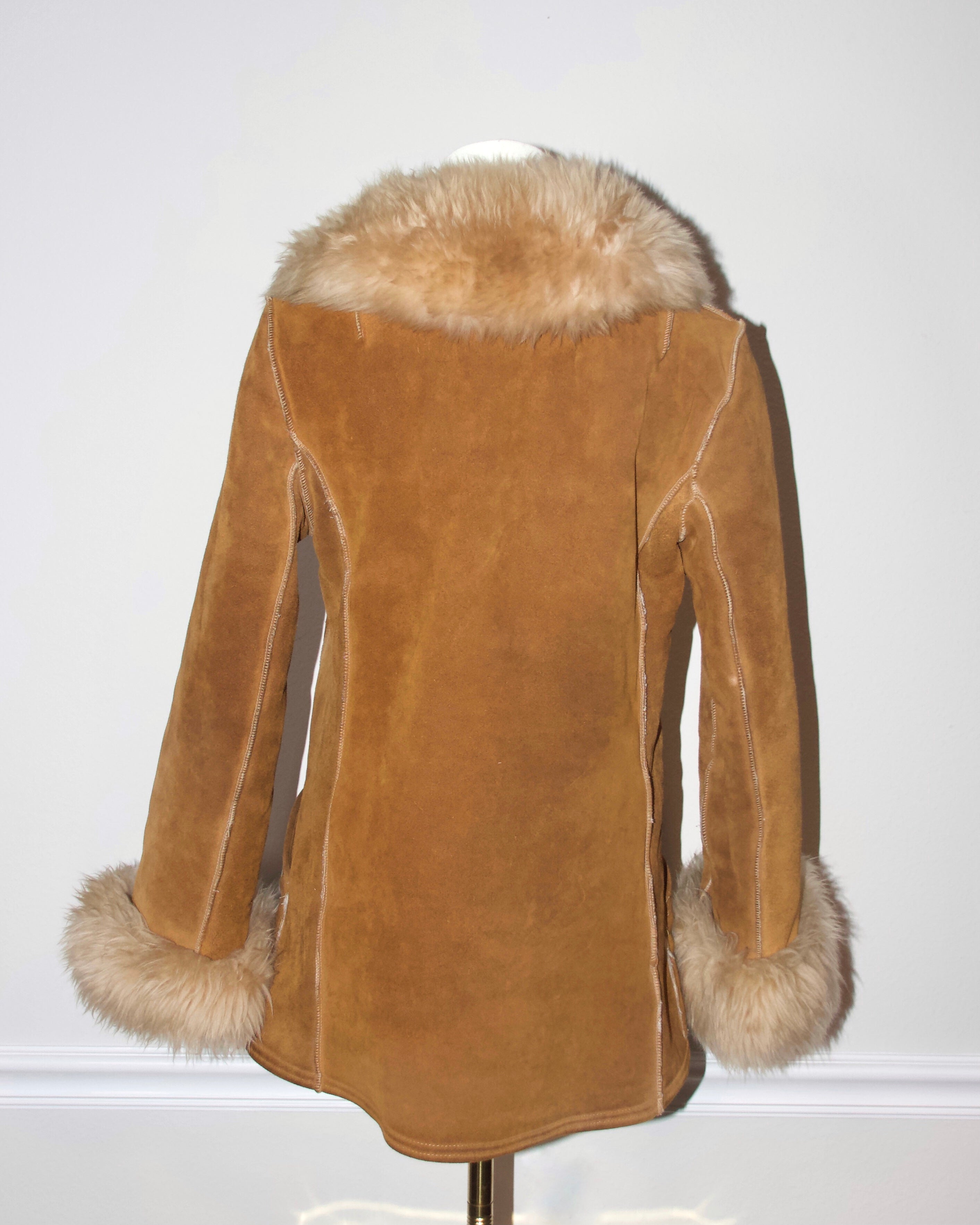 1970s Shearling Suede Coat