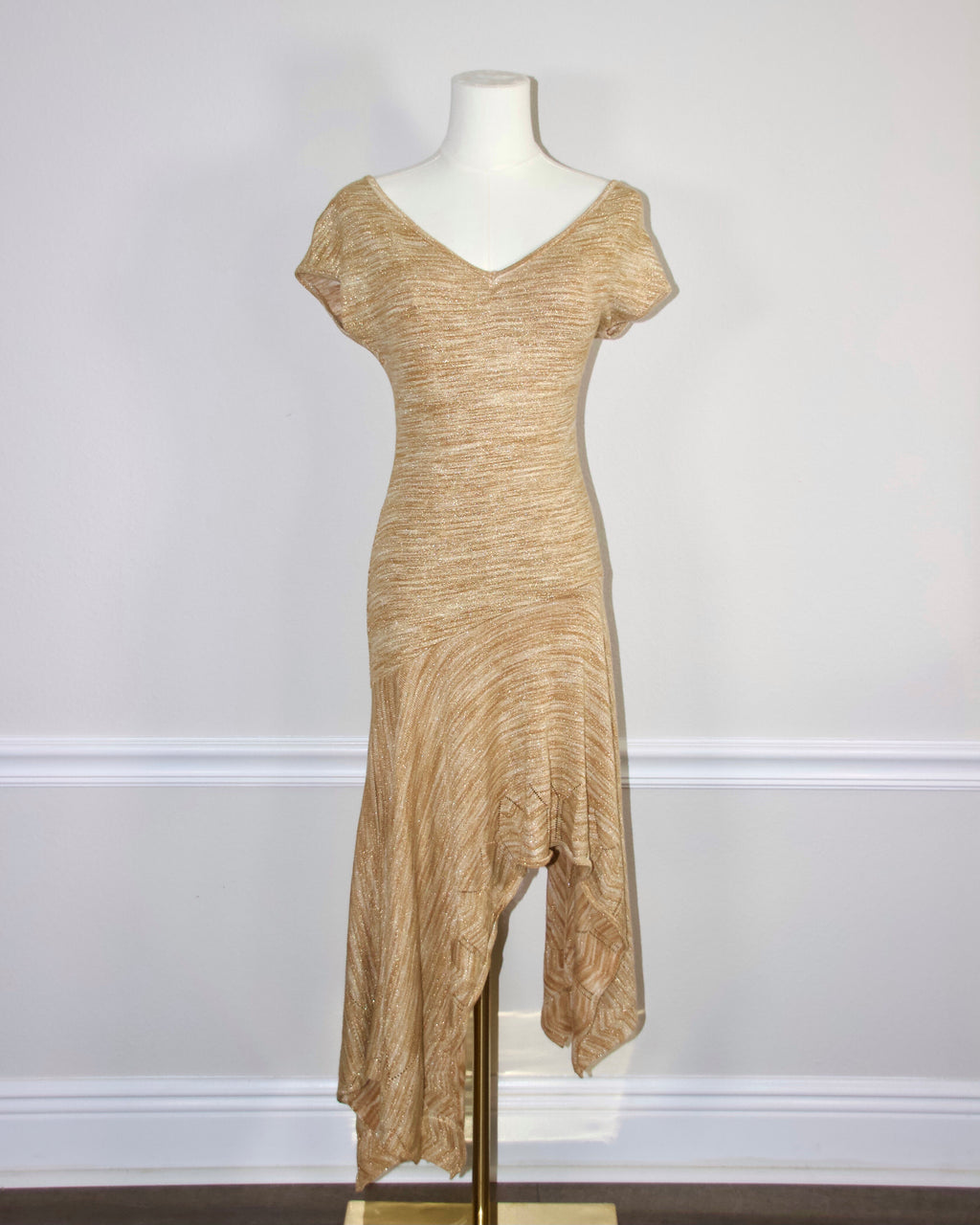 Y2K Bebe Gold Dress