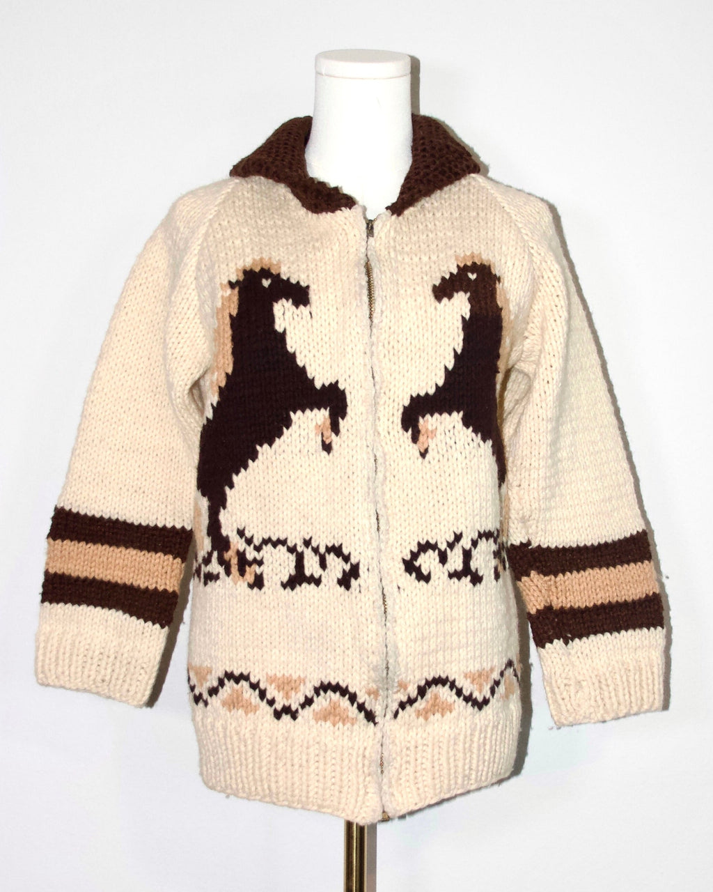 1970s Cowichan Horse Sweater