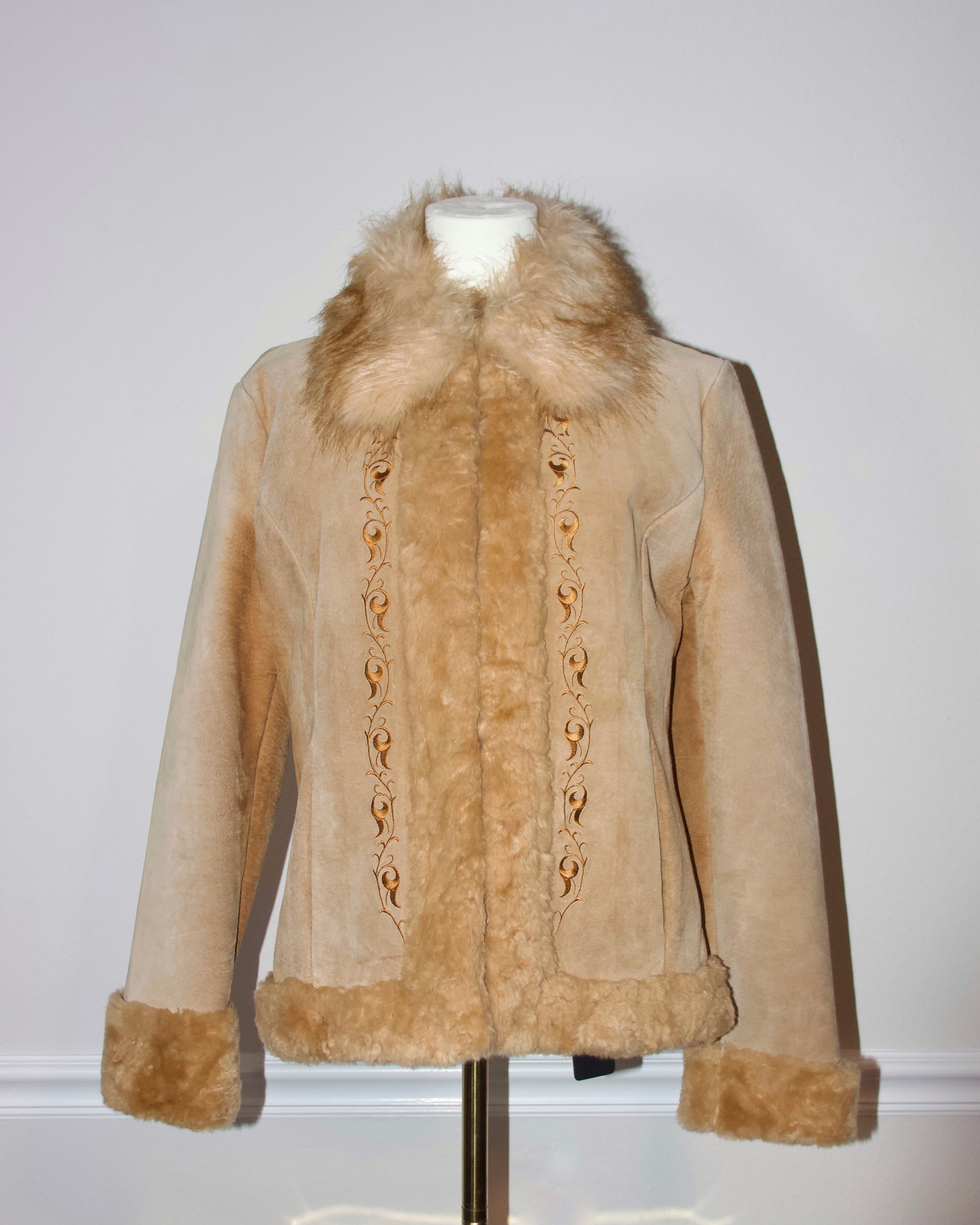 00s Guess Suede Fur Coat