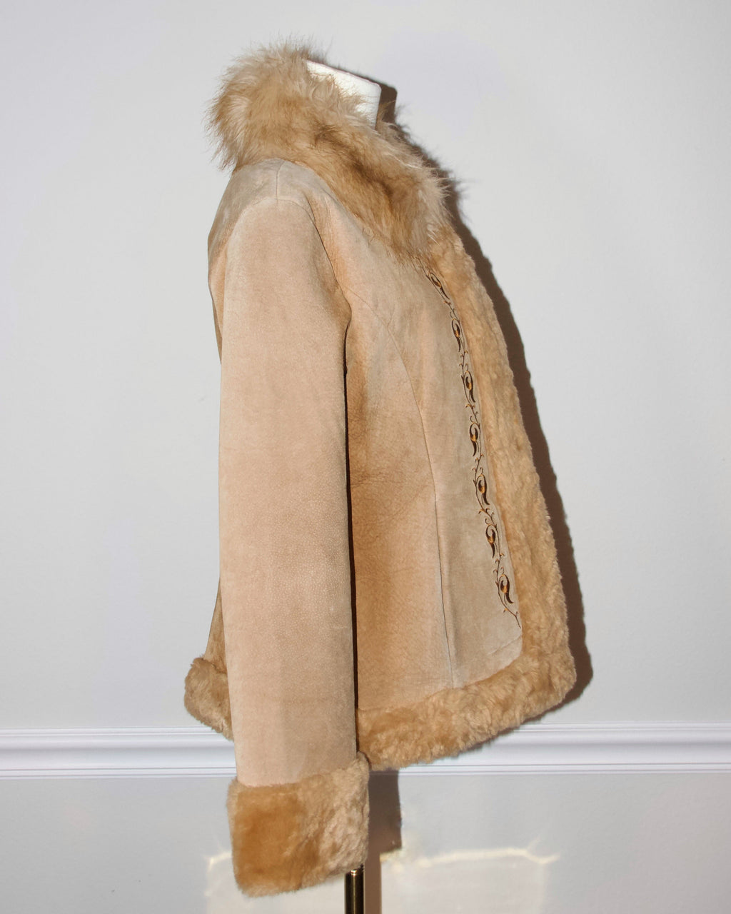 00s Guess Suede Fur Coat
