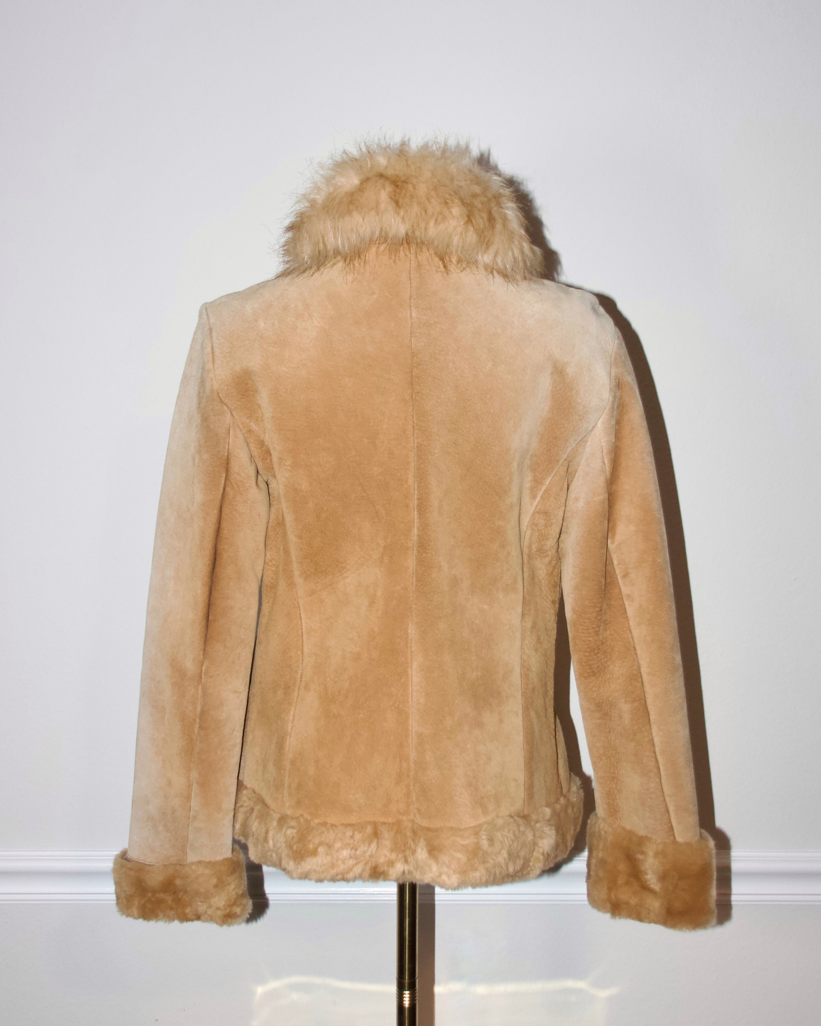 00s Guess Suede Fur Coat