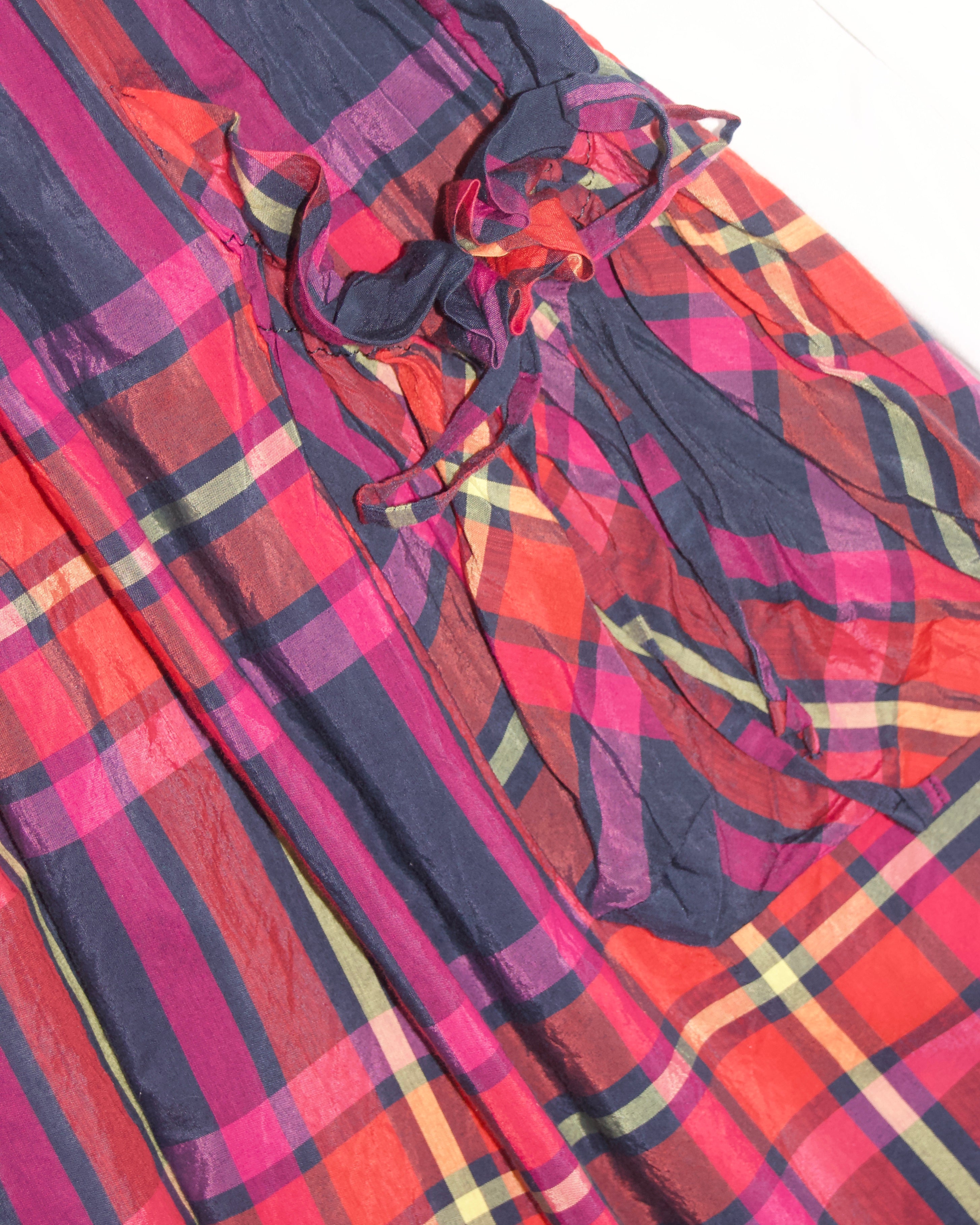 00s Vivienne Westwood Plaid Mini Dress