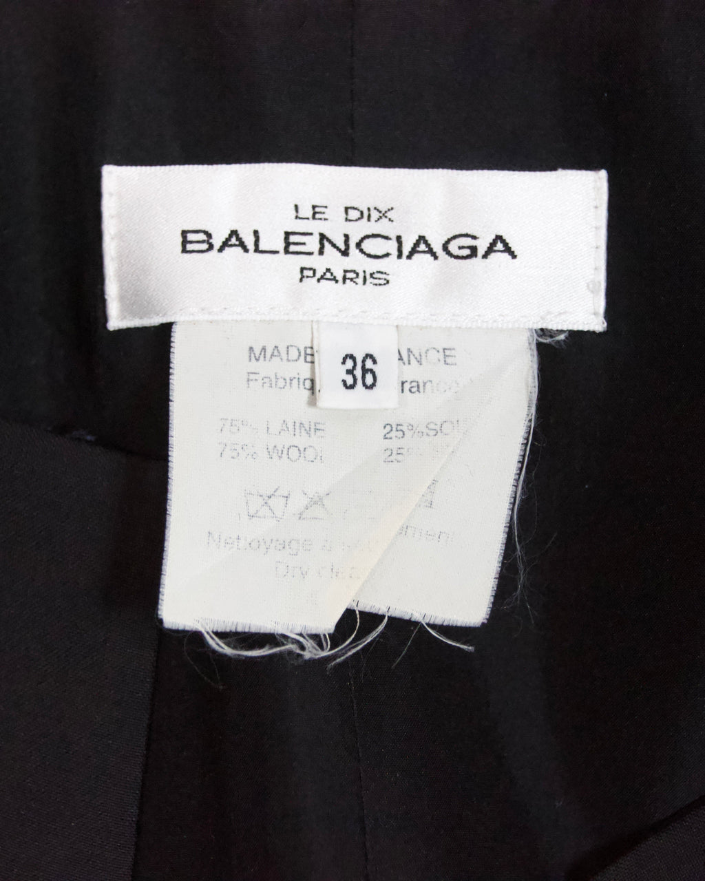 Balenciaga F/W 2001 Wool Silk Tailcoat Blazer