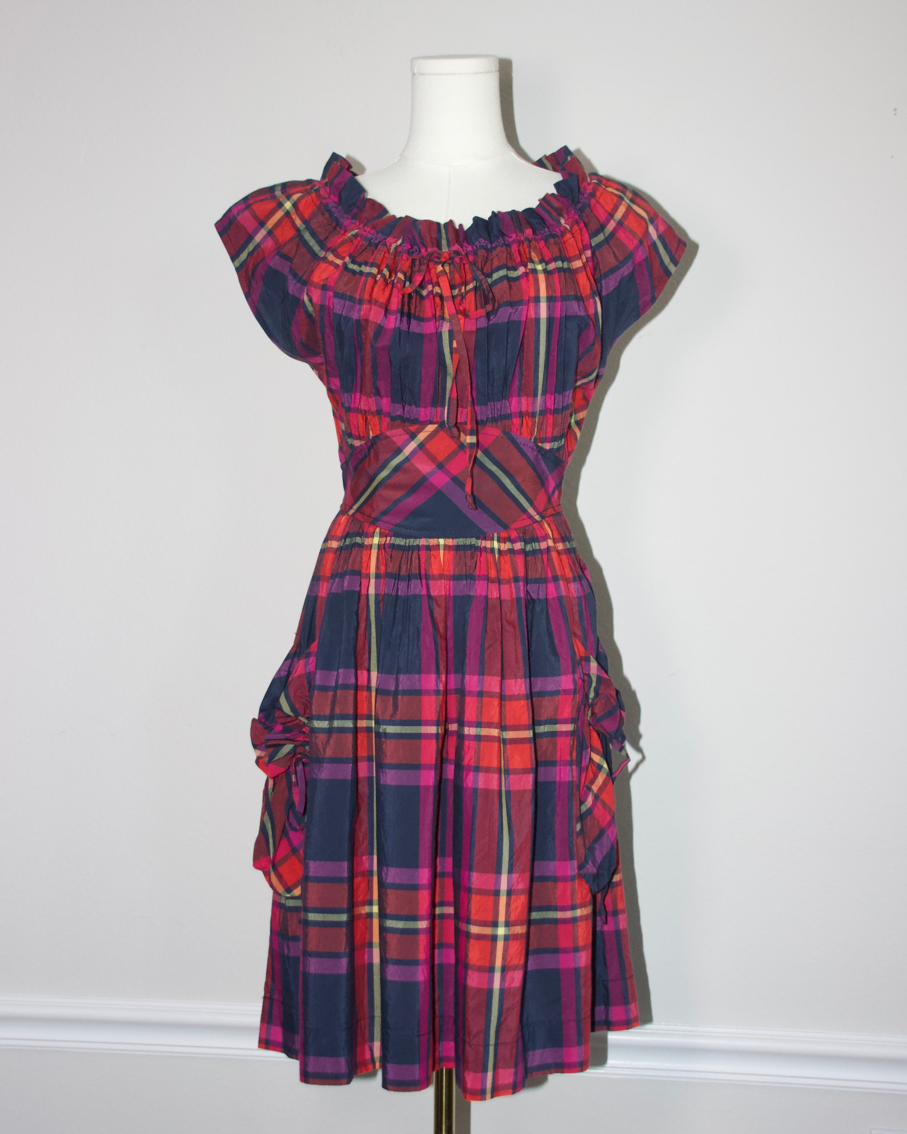 00s Vivienne Westwood Plaid Mini Dress