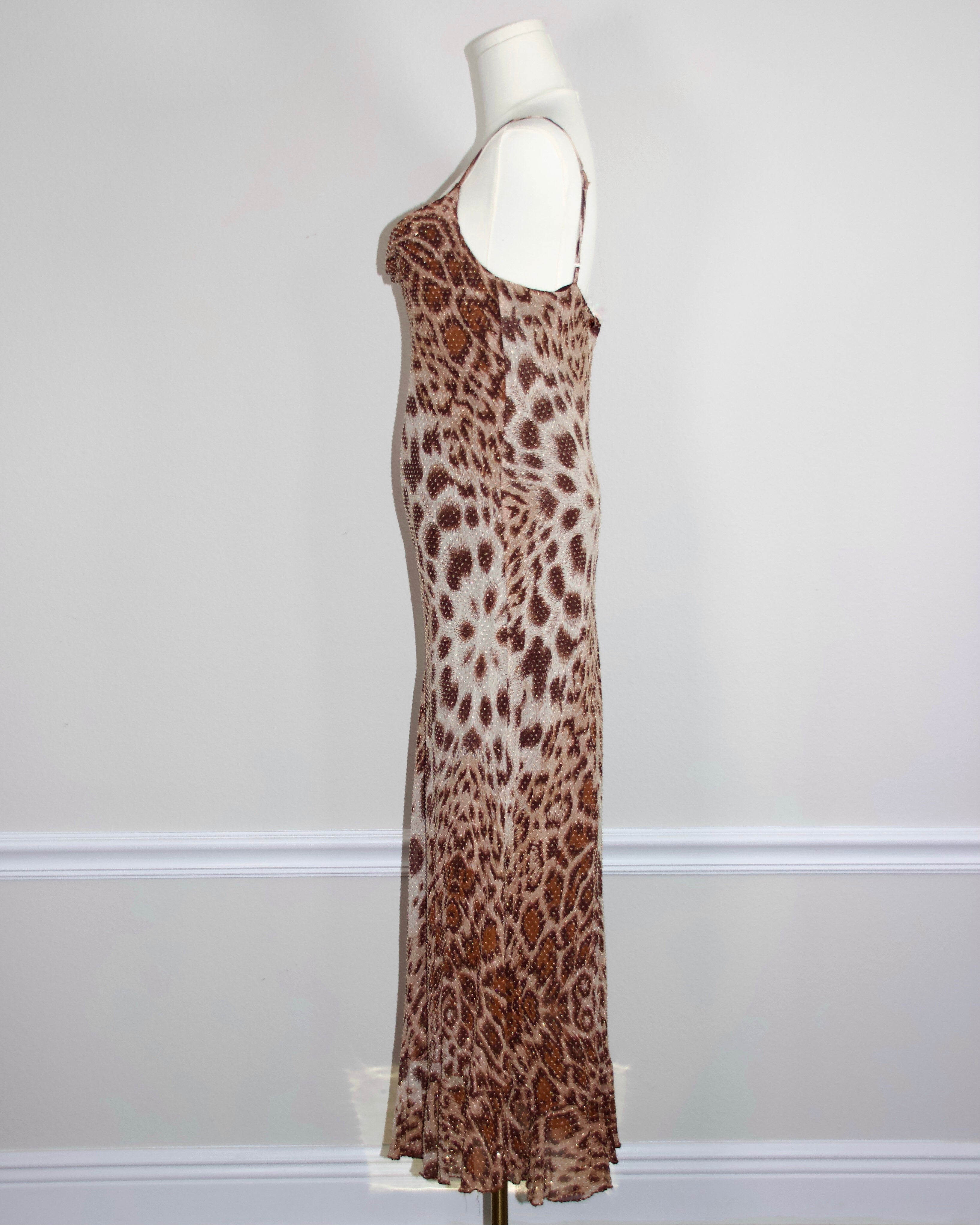 90s Betsey Johnson Silk Leopard Dress