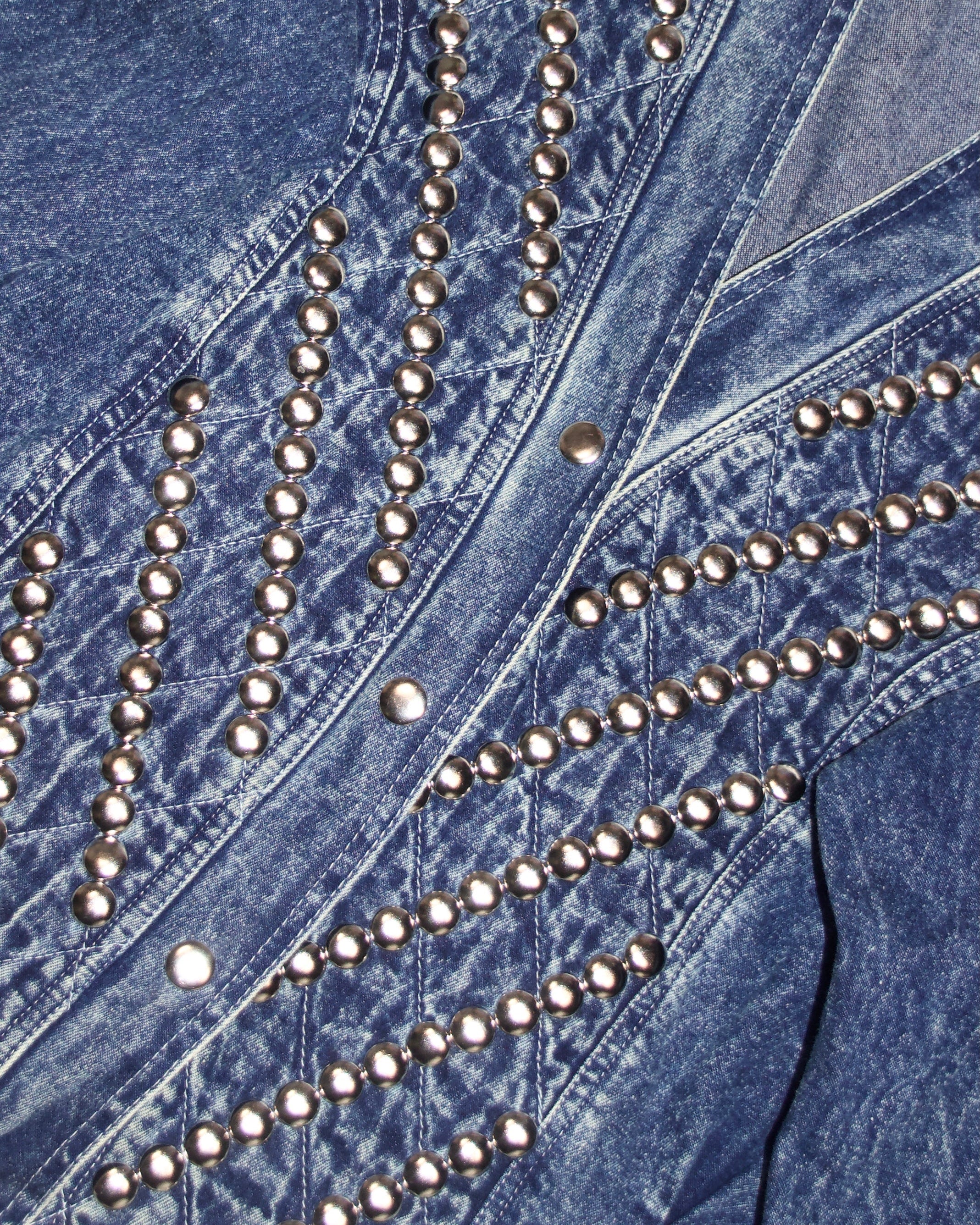 '80s Studded Denim Jacket