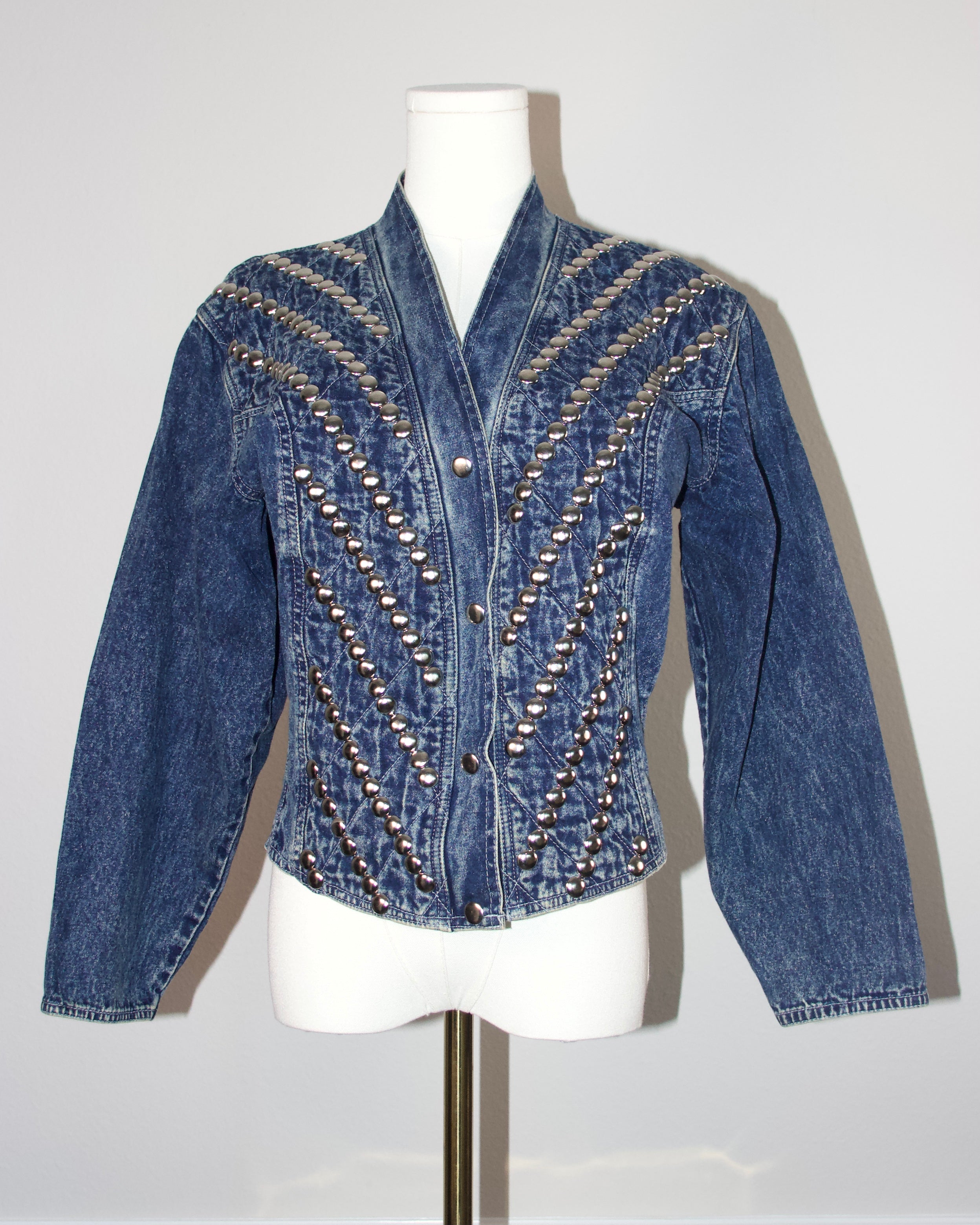 '80s Studded Denim Jacket