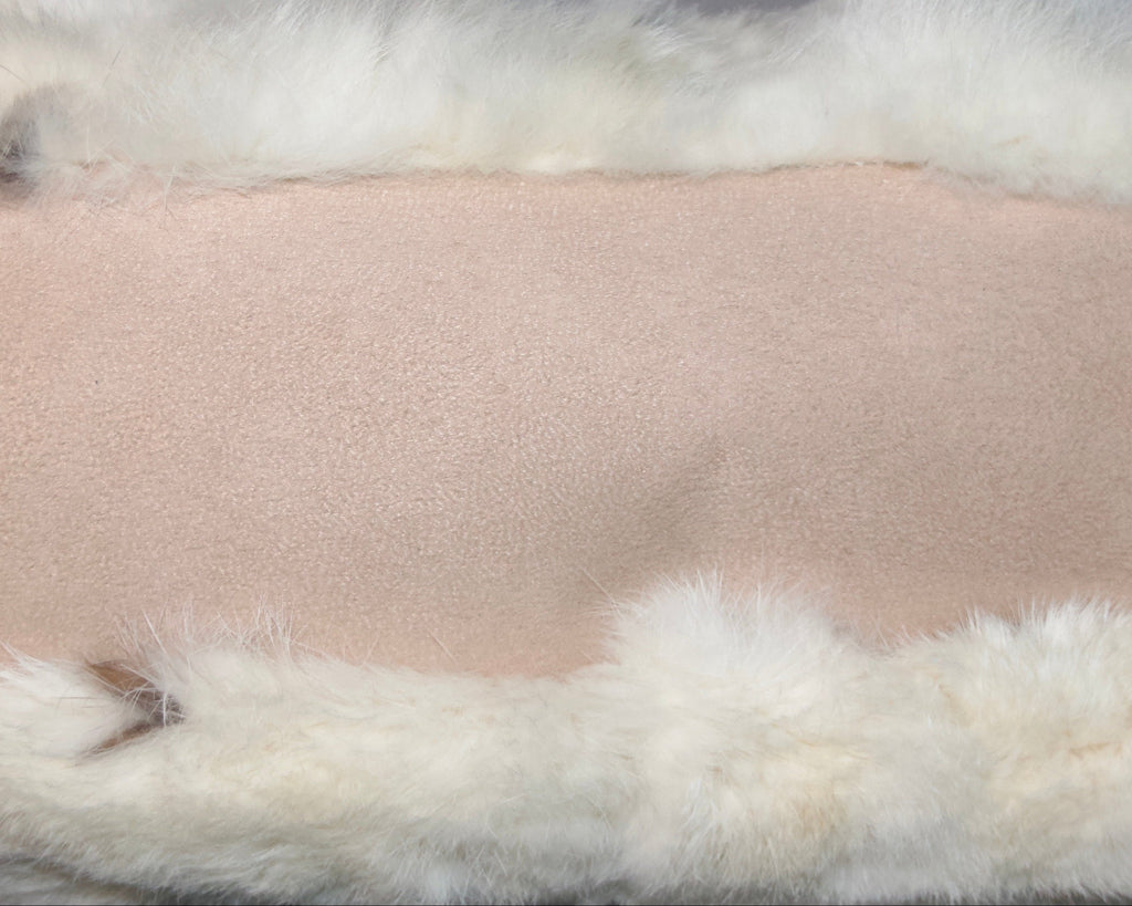 Suede Rabbit Fur Bag