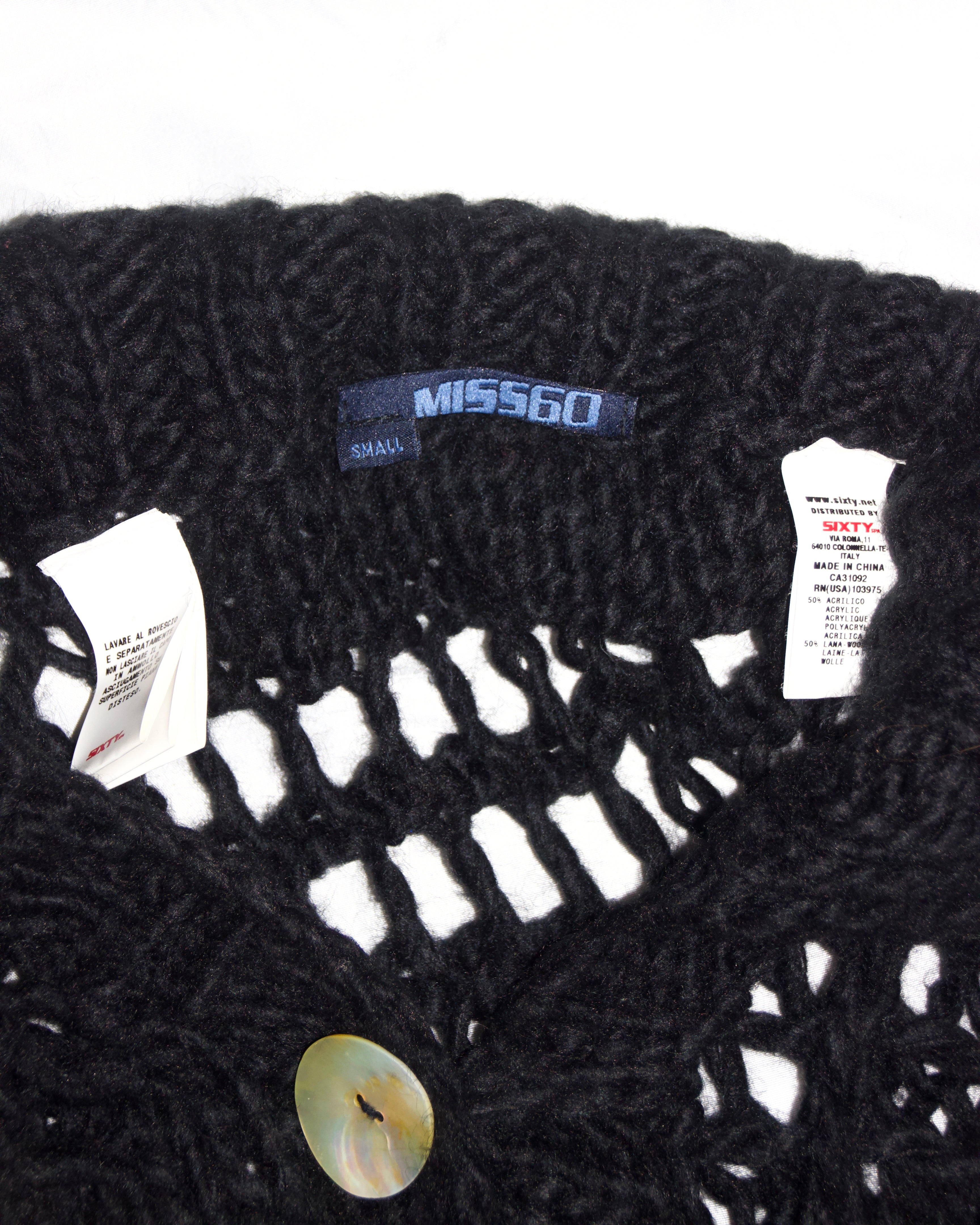 Miss Sixty Archival Wool Poncho