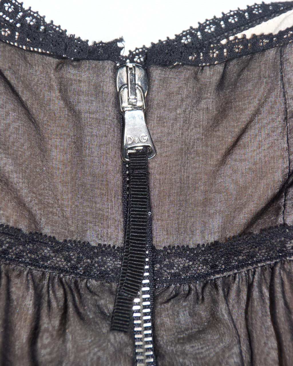 00s Dolce & Gabbana Silk Fringe Blouse