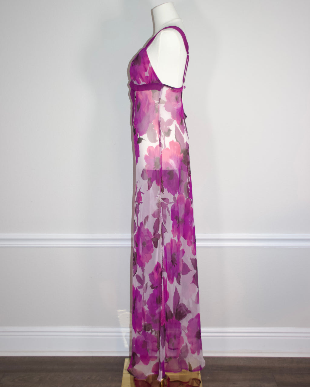 00s Sheer Watercolor Orchid Slip (S-M)