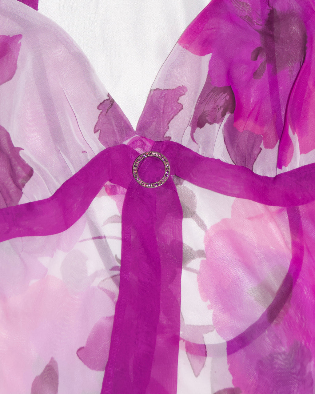00s Sheer Watercolor Orchid Slip (S-M)