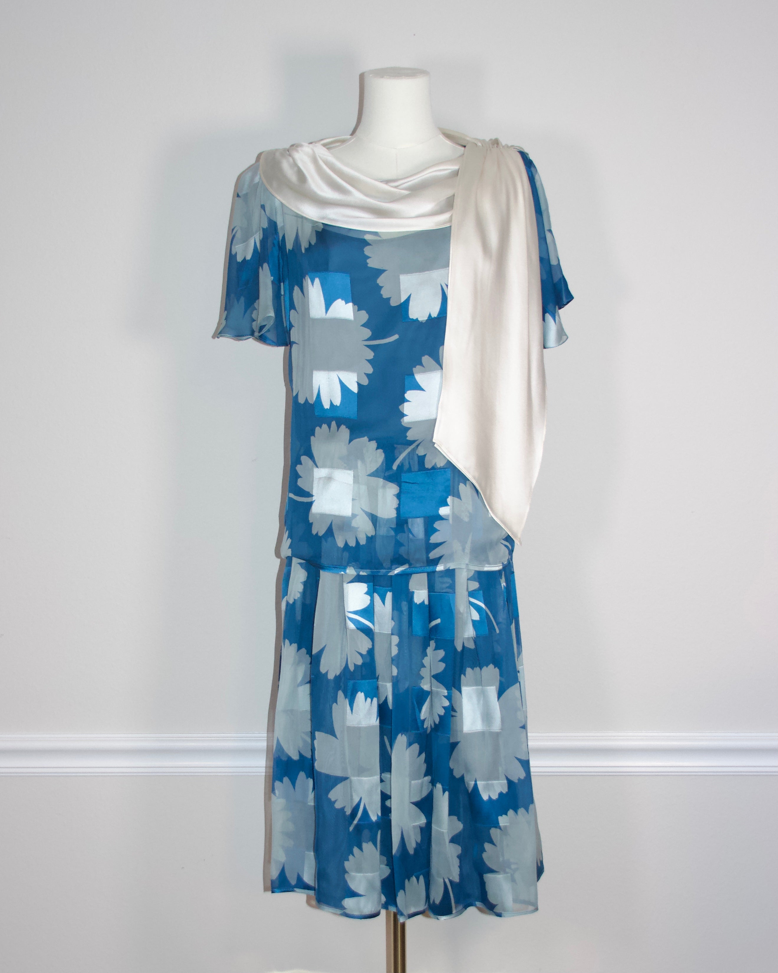 90s Valentino Silk Floral Skirt Set