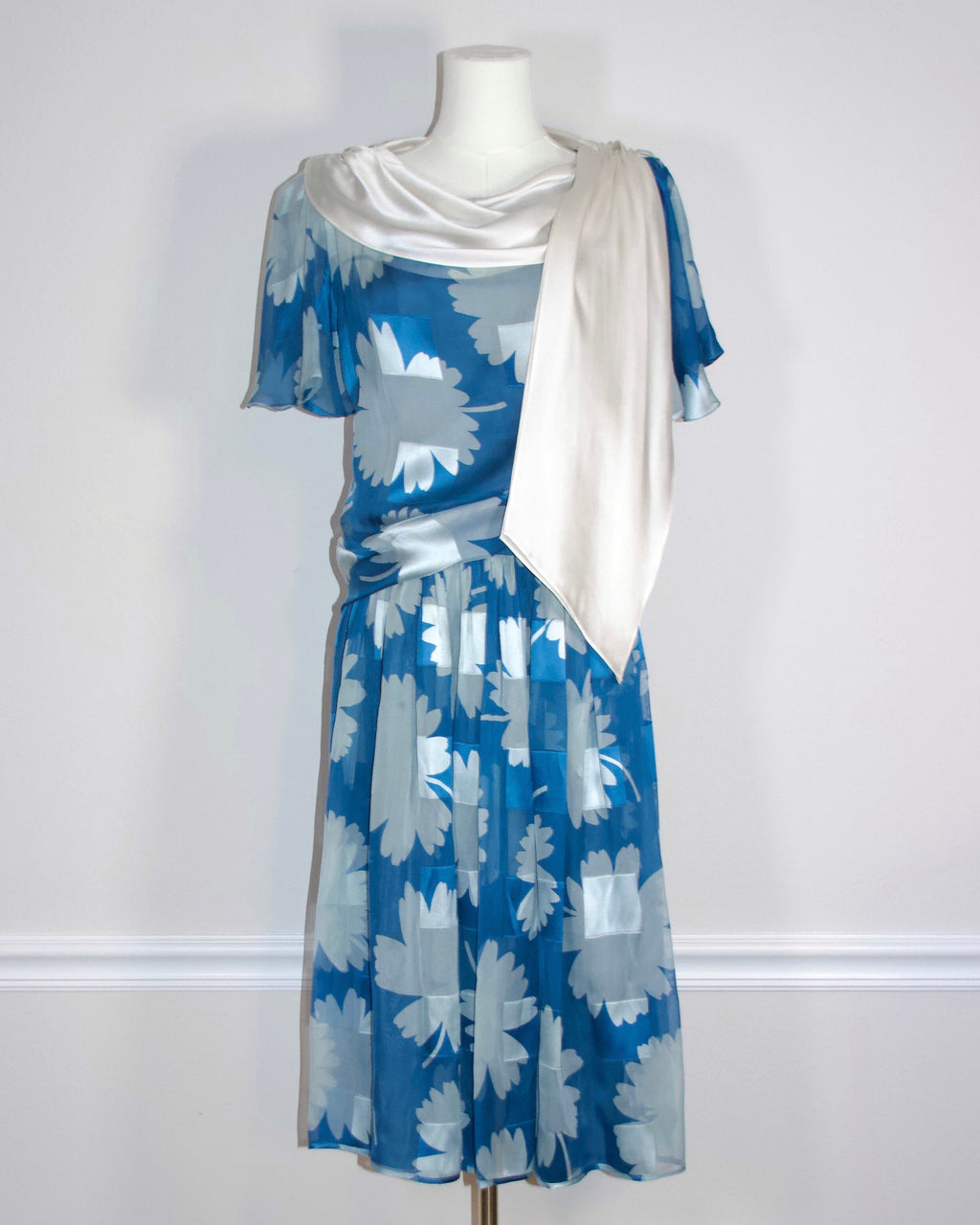 90s Valentino Silk Floral Skirt Set