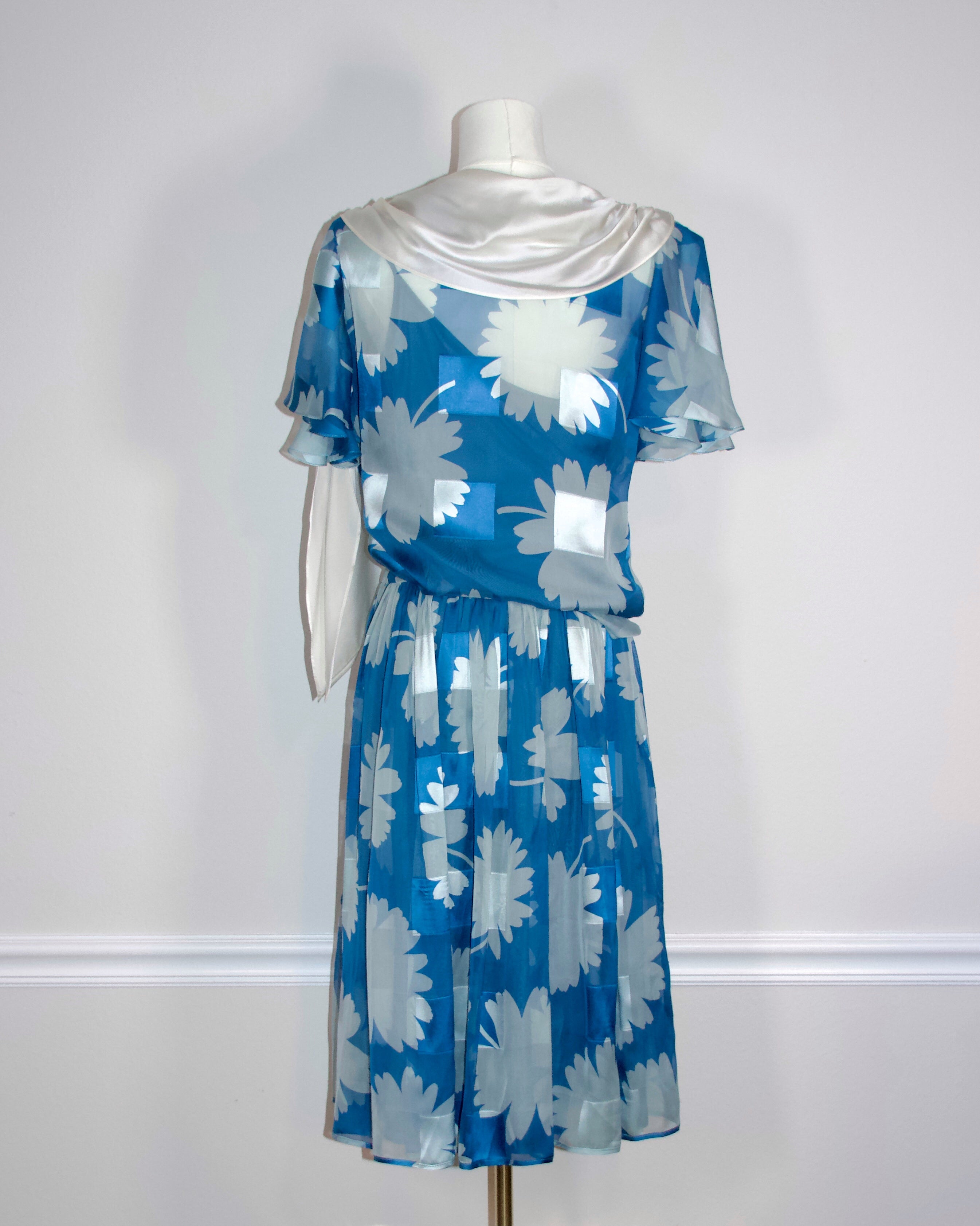 90s Valentino Silk Floral Skirt Set