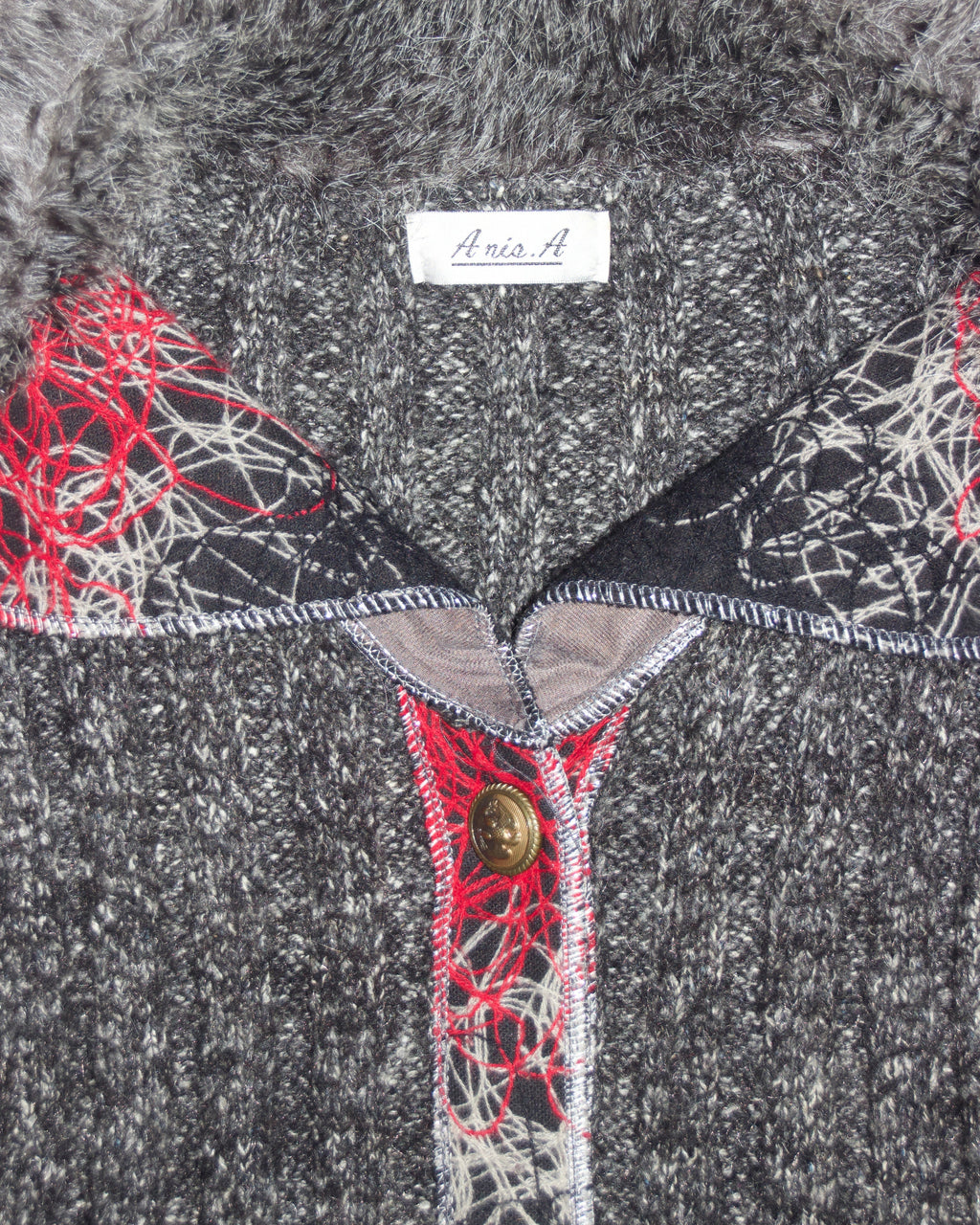 90s Wool Blend Duster Sweater (S/M)