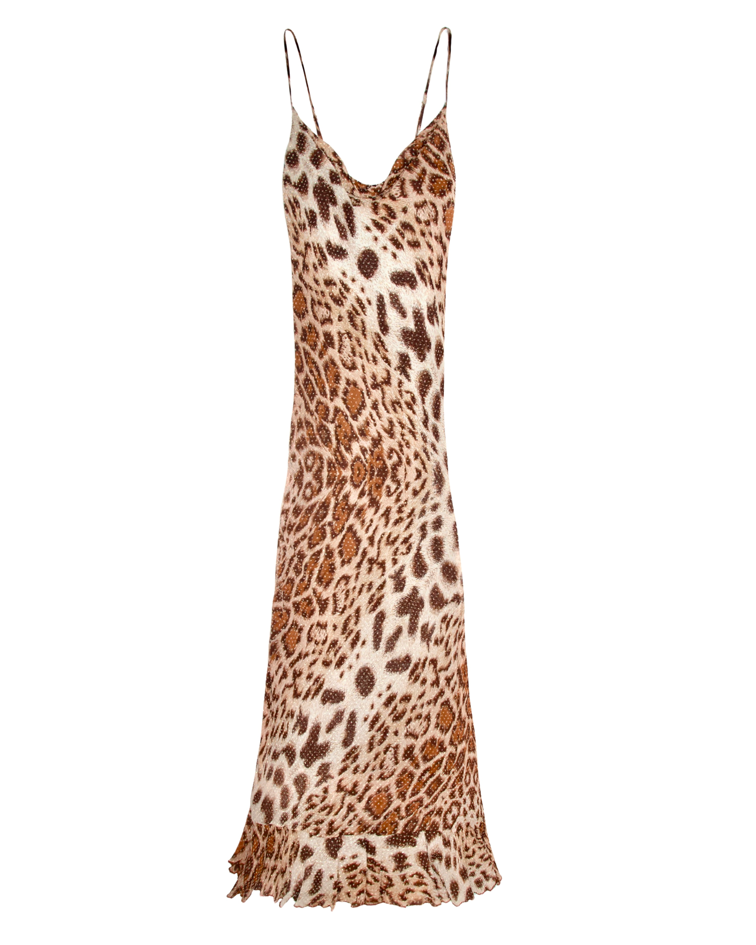 90s Betsey Johnson Silk Leopard Dress