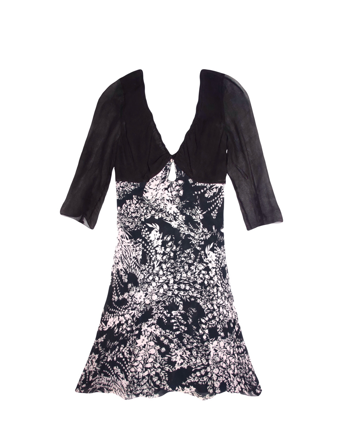 Chloe FW2003 Silk Floral Dress (M)