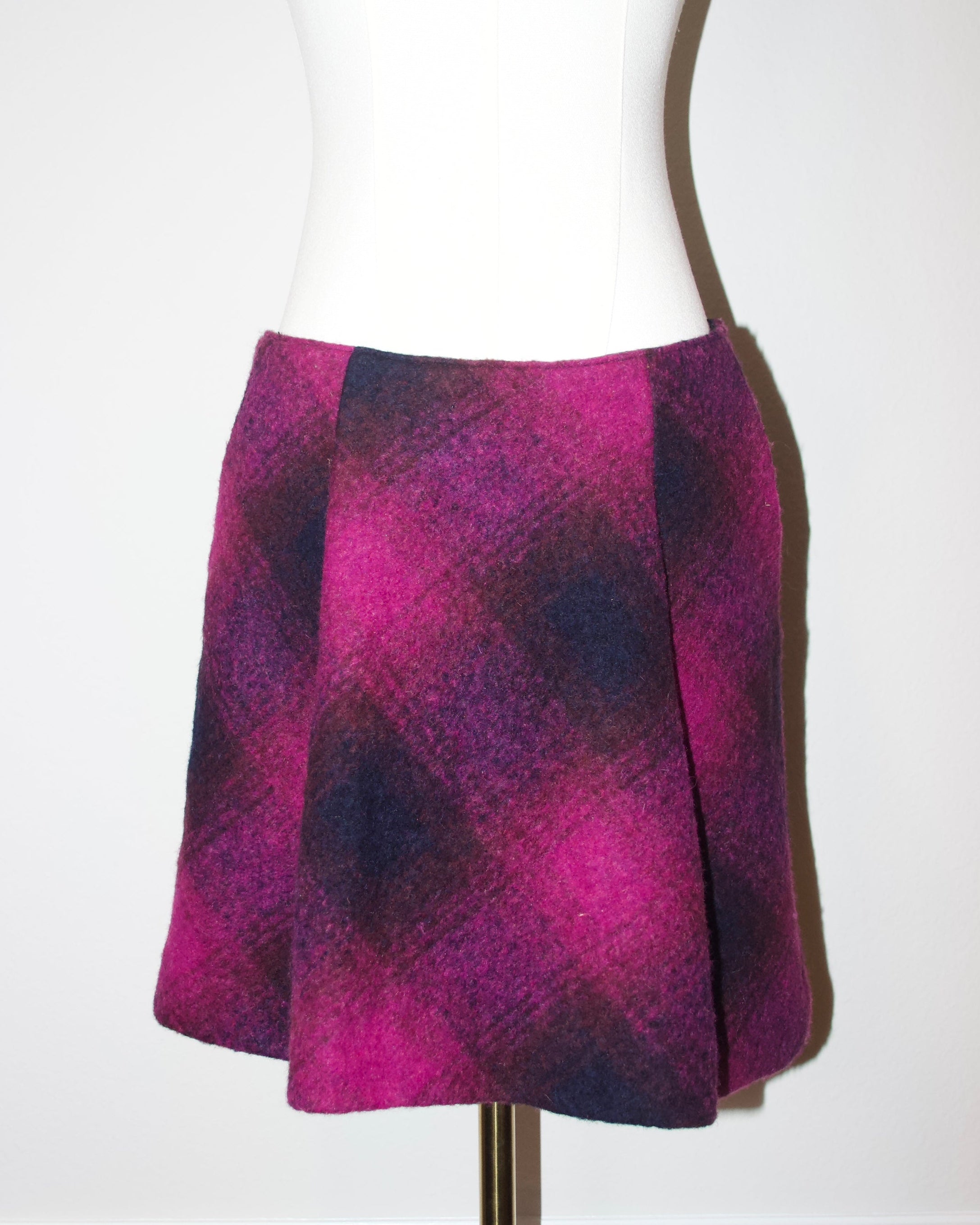 Y2K Miss Sixty Wool Mini Skirt