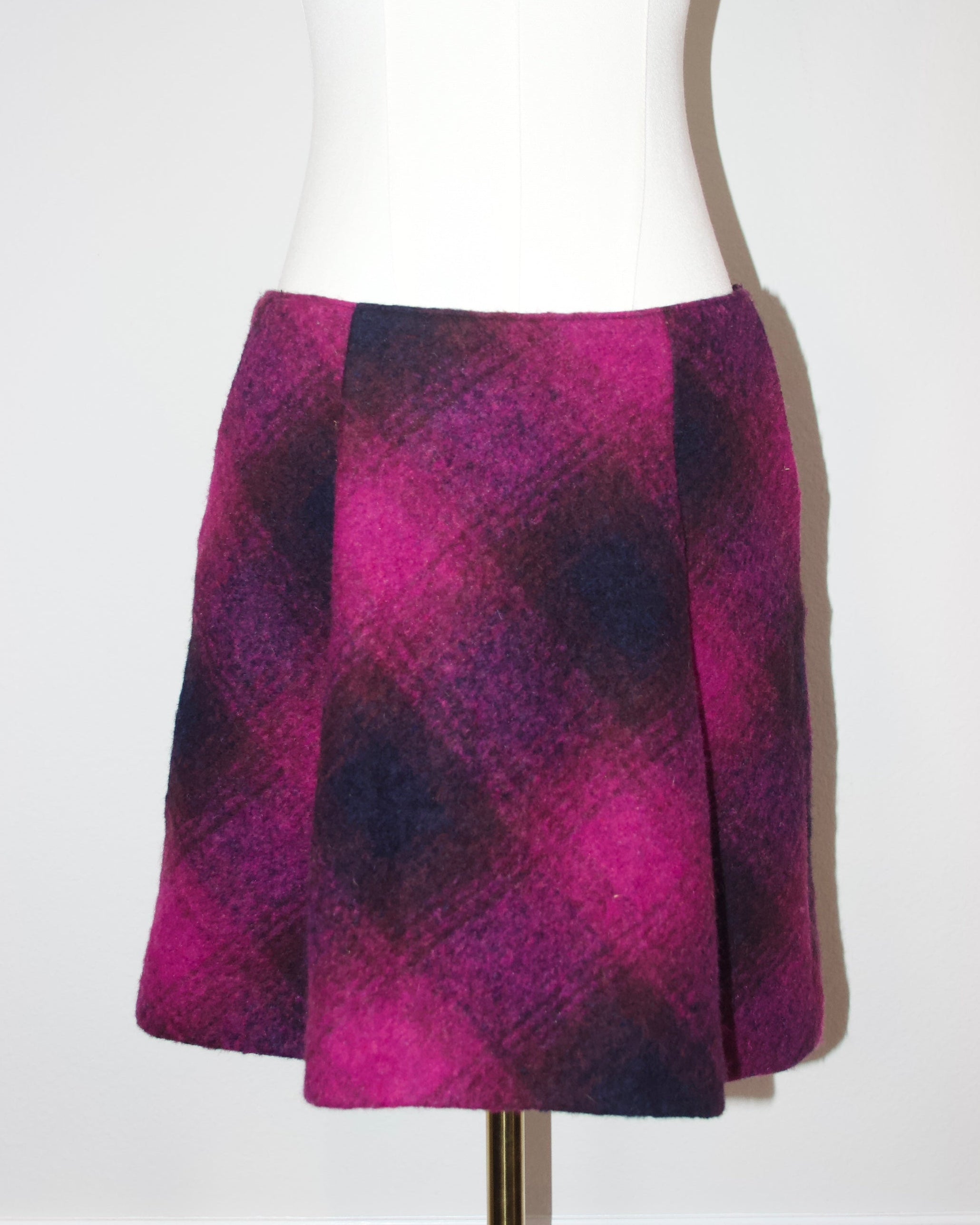 Y2K Miss Sixty Wool Mini Skirt