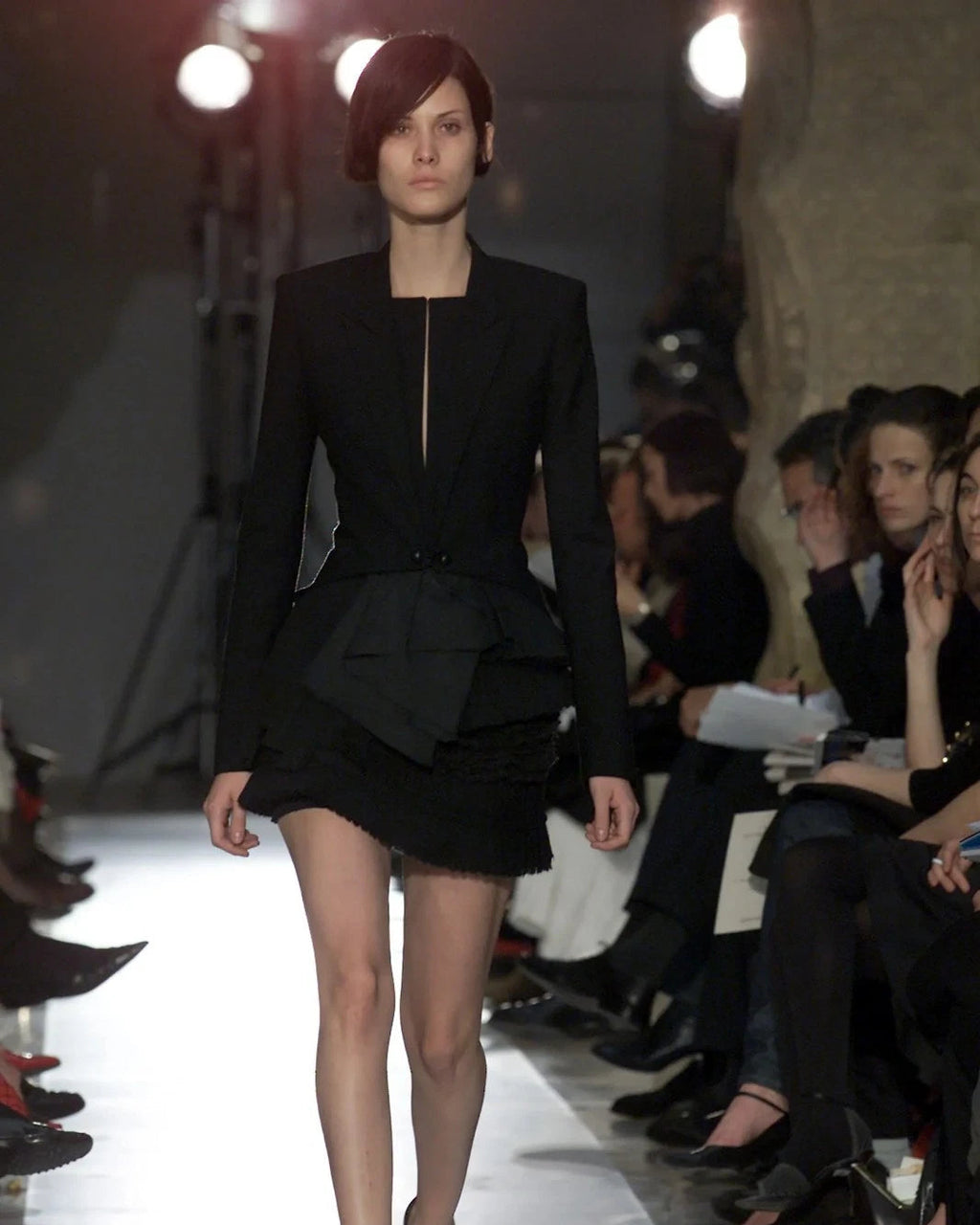 Balenciaga F/W 2001 Wool Silk Tailcoat Blazer