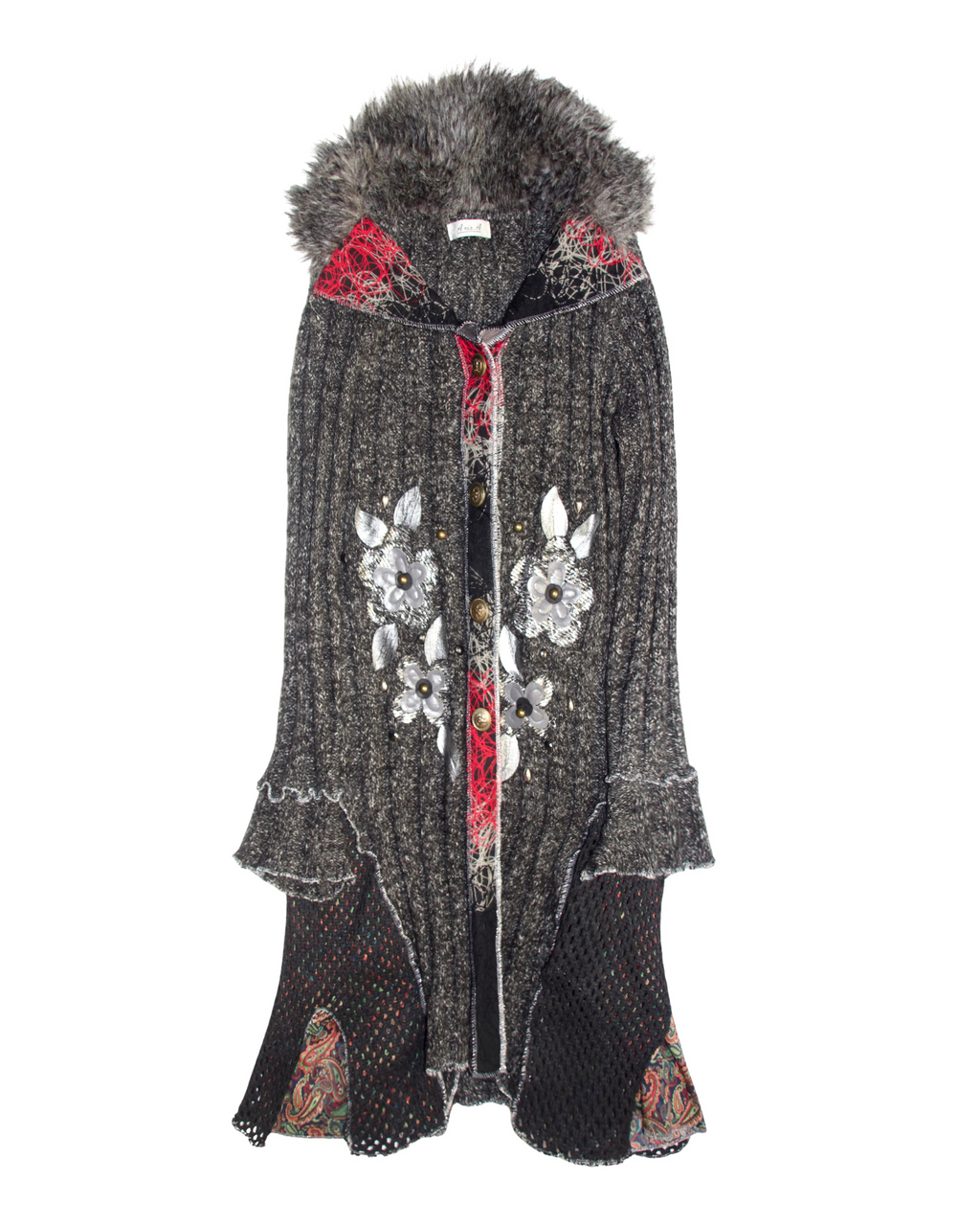 90s Wool Blend Duster Sweater (S/M)
